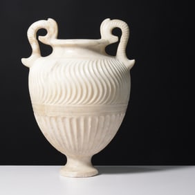 Large 1st-3rd Century A.D. Roman Strigillated Vase / Urn, Barakat Gallery