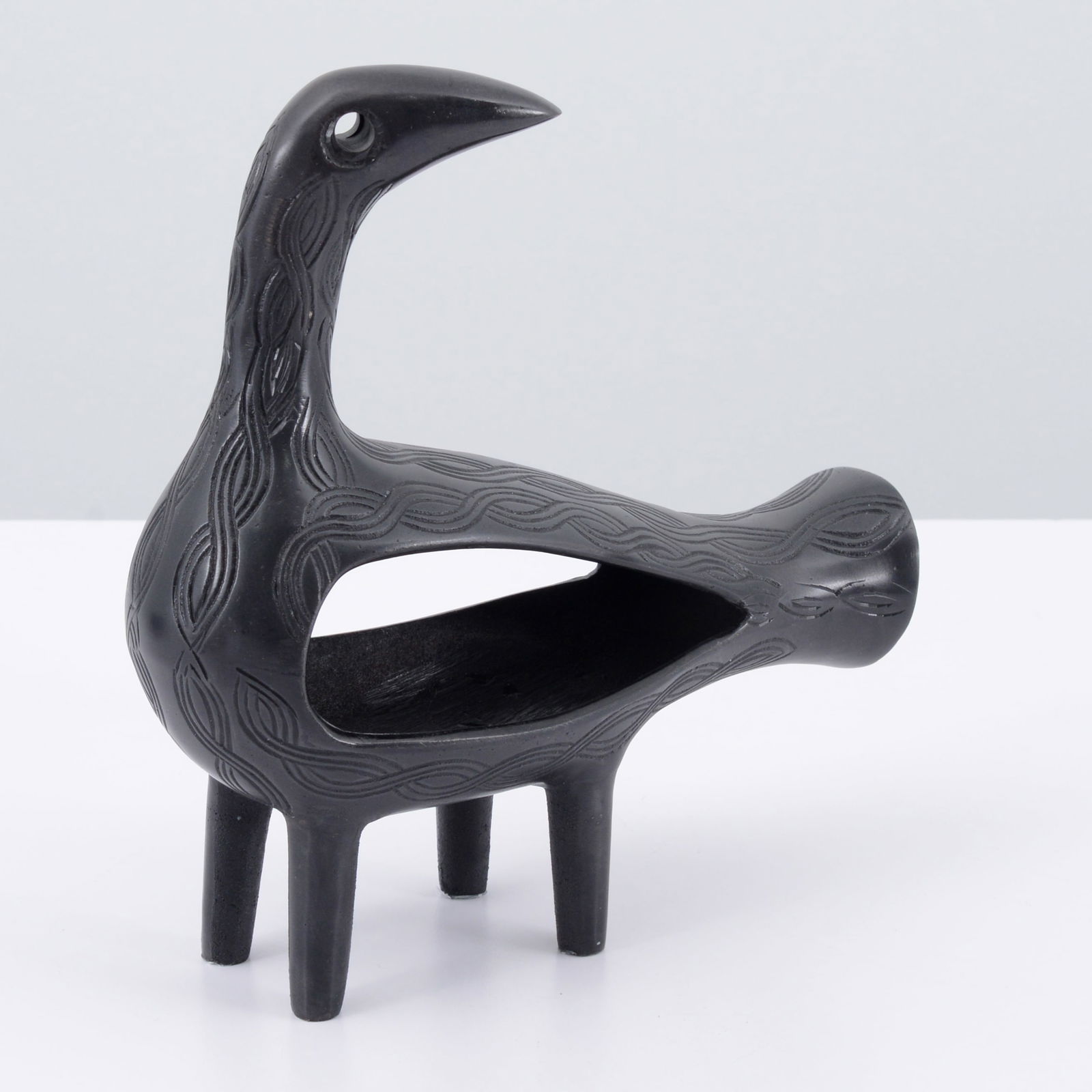 Formations QUENTIN BIRD Sculpture, 8.75"H: Artist/Designer; Manufacturer: Richard Hallberg, Barbara Wiseley, Dan Cuevas; Formations (USA)Marking(s); notes: no marking(s) apparentMaterials: enameled metal