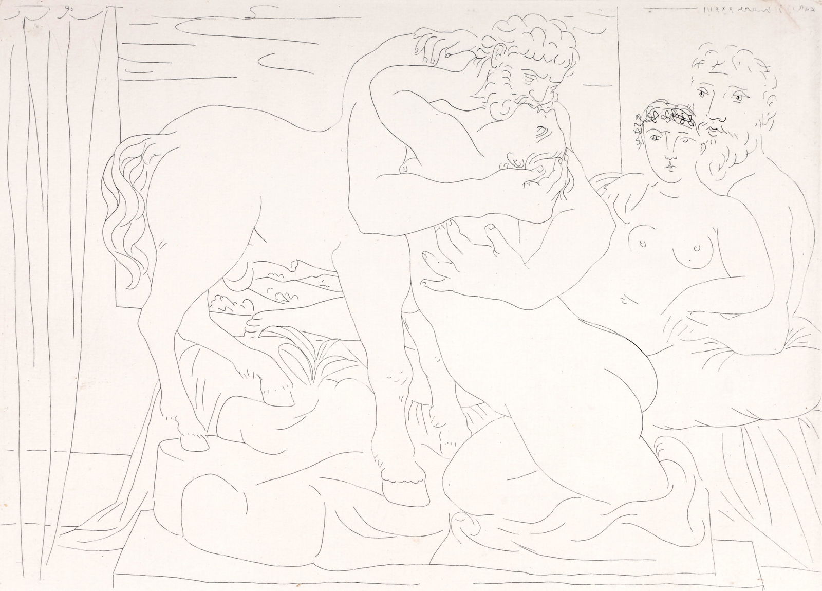 Pablo Picasso LE REPOS DU SCULPTEUR DEVANT UN CENTAURE ET UNE FEMME Etching (1 of 5)
