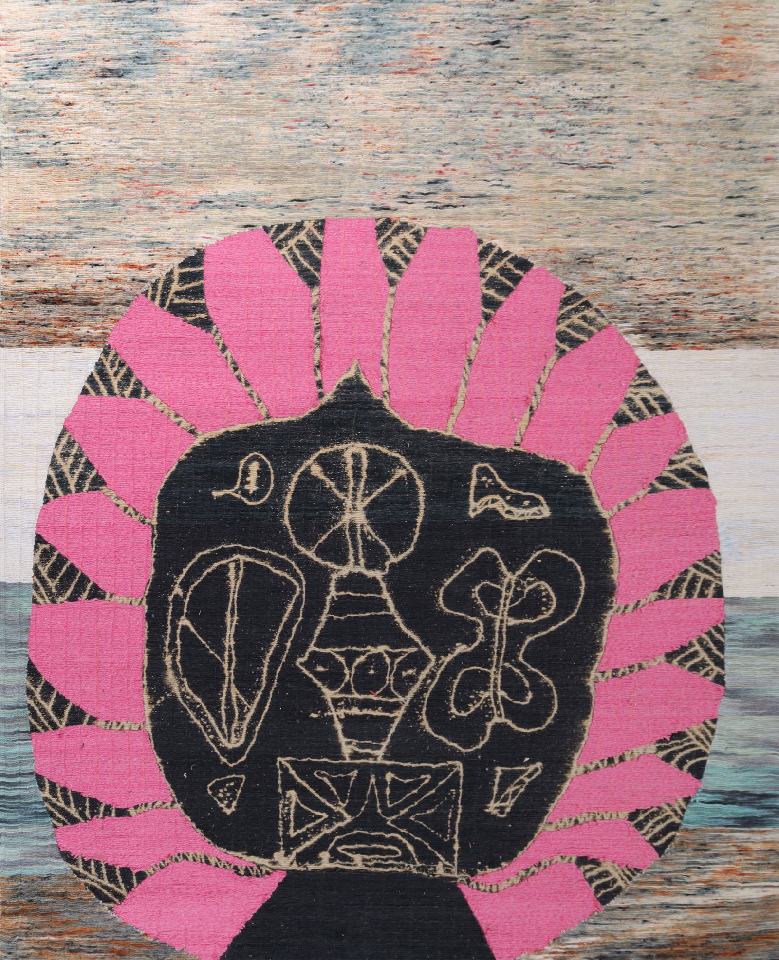 Yann Gerstberger UNTITLED Abstract Tapestry, 113"H (1 of 9)