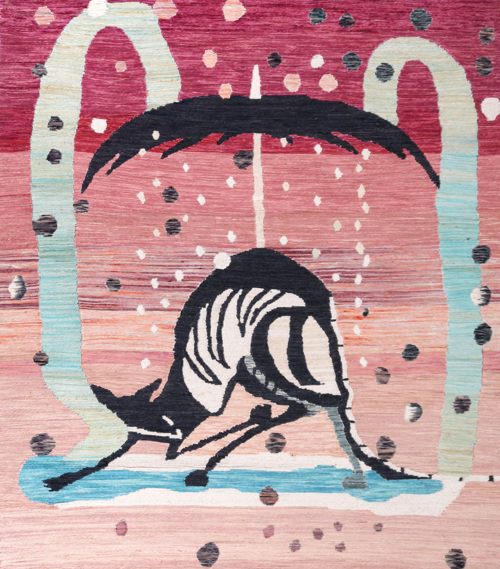 Yann Gerstberger UNTITLED Abstract Tapestry, 113"H (1 of 11)