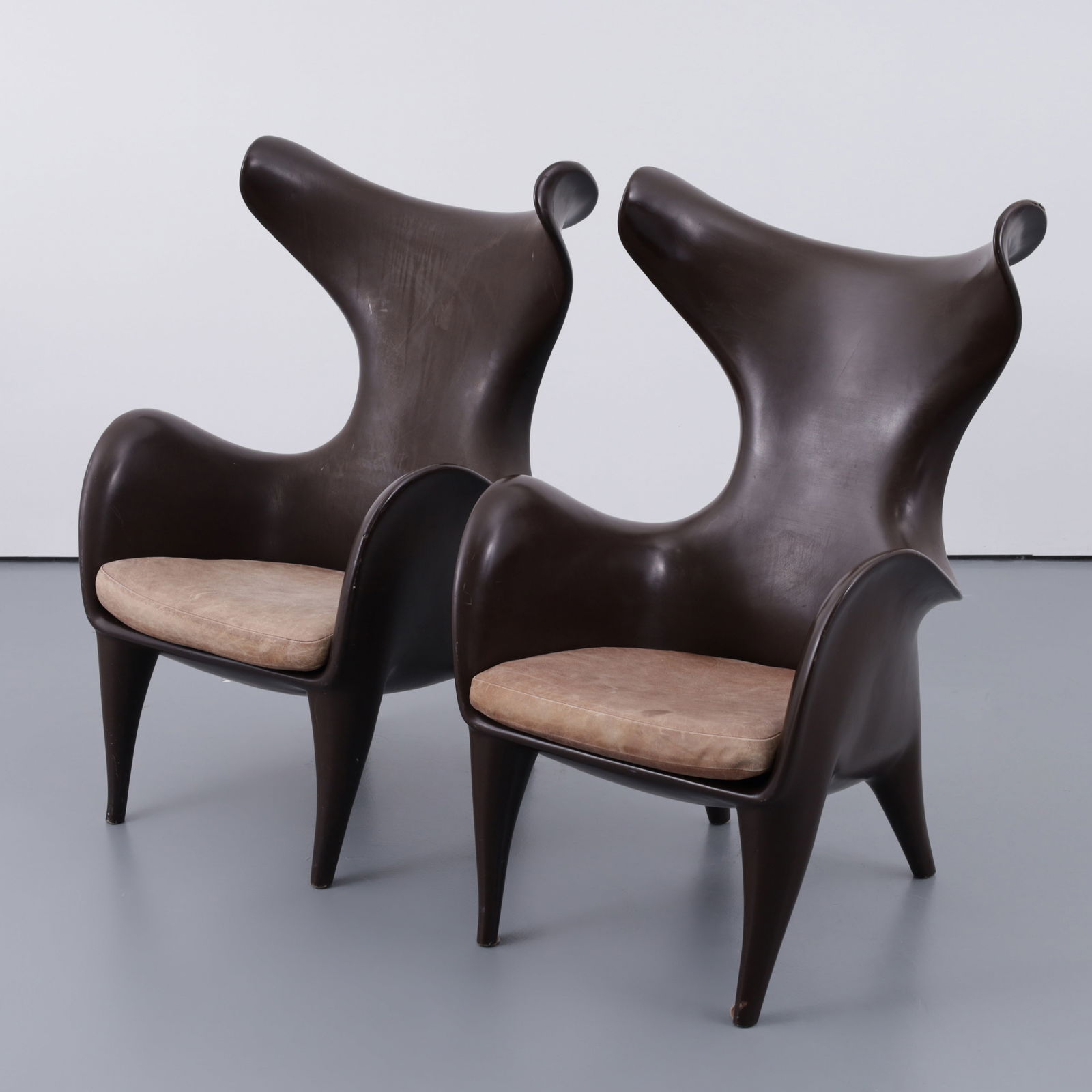 Pair of Jordan Mozer FRANKIE Wingback Lounge Chairs (1 of 6)