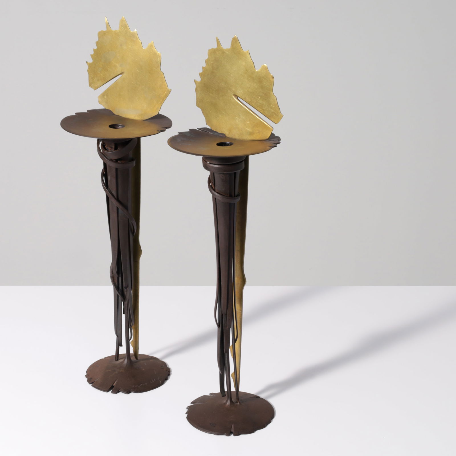 2 Albert Paley SUNRISE Candlesticks, Limited Edition (1 of 13)