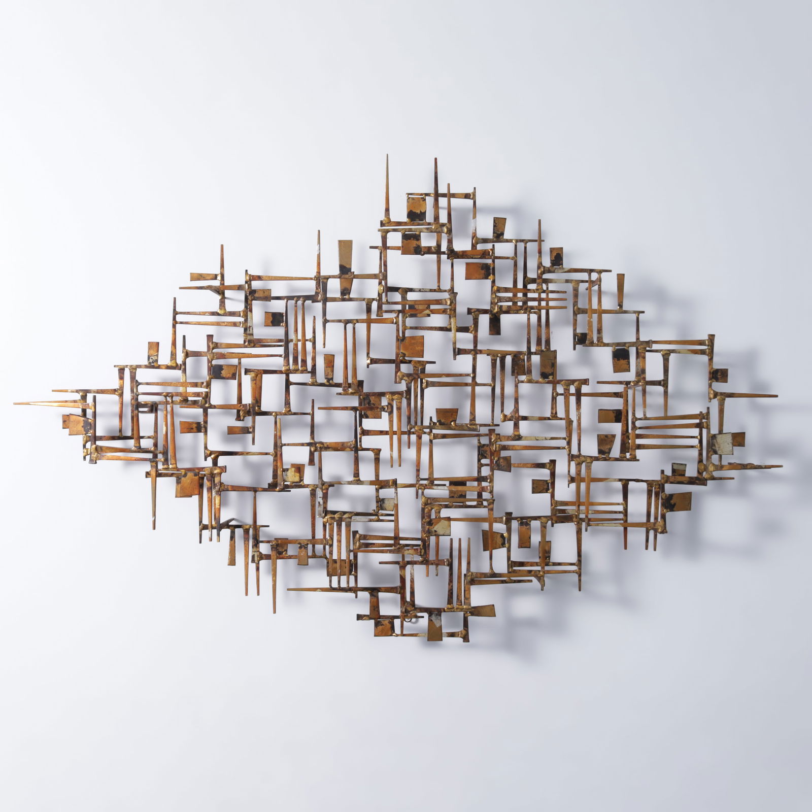 William Bowie Brutalist Wall Sculpture, 45"W (1 of 7)