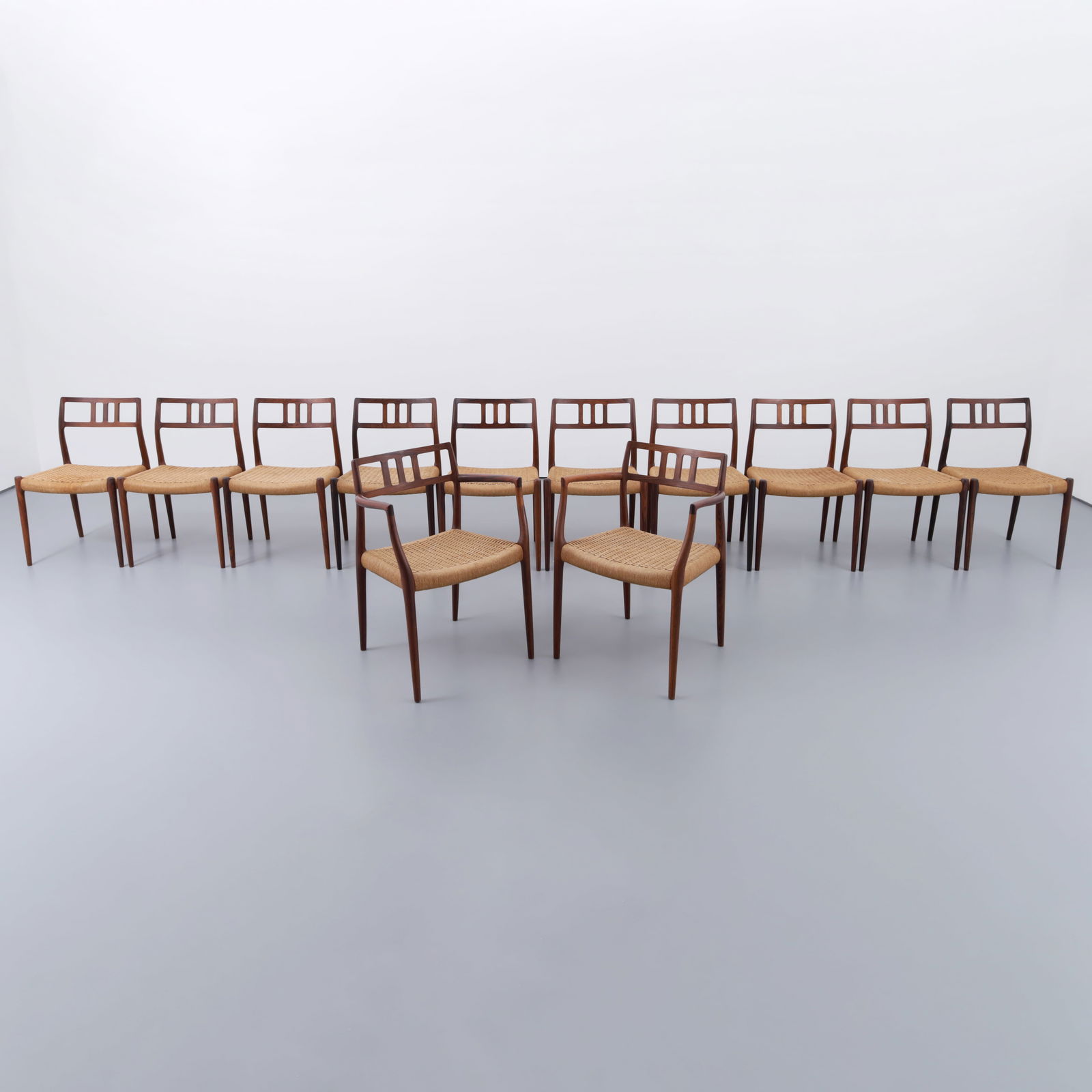 Niels Moller Dining Chairs, Set of 12 (1 of 8)