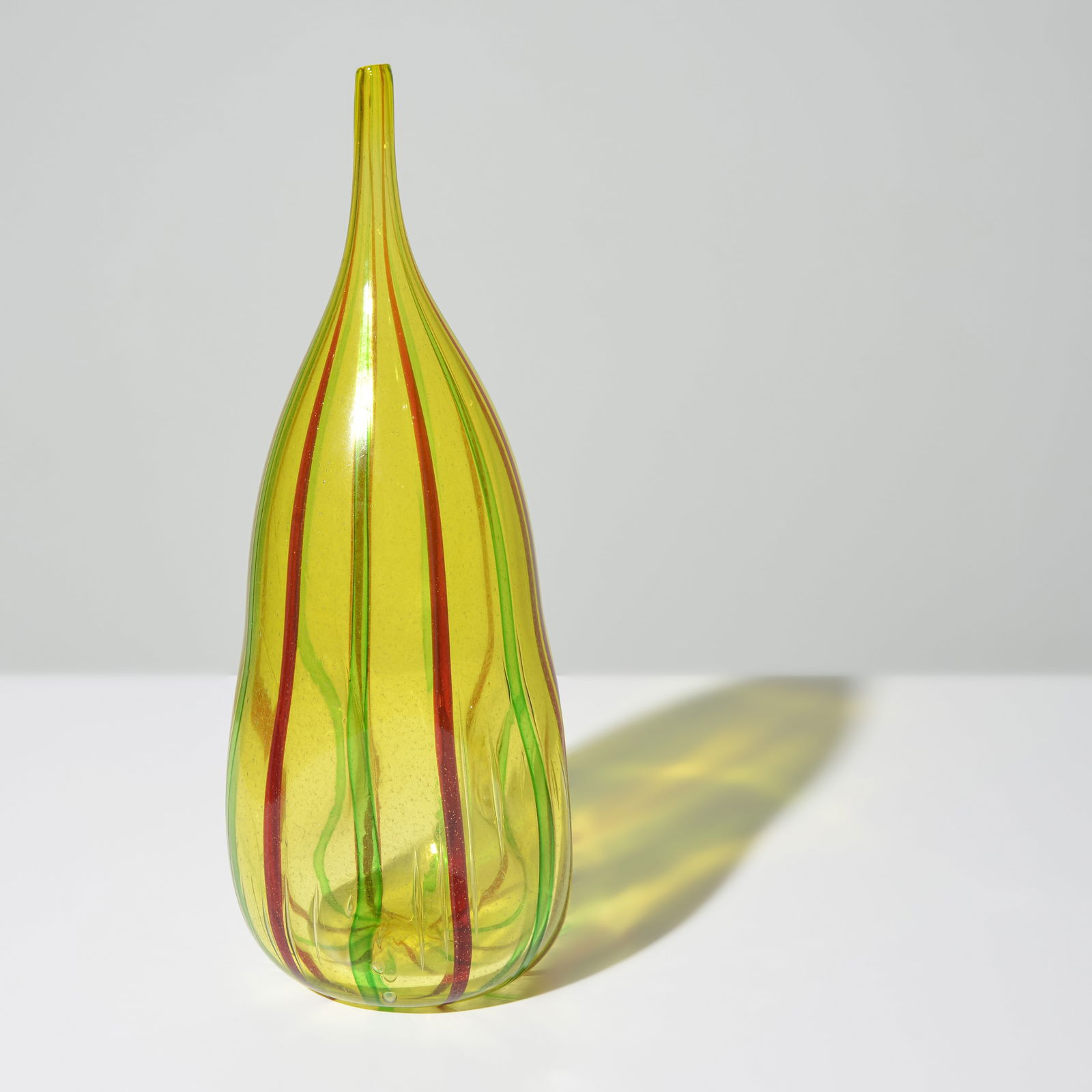 Anzolo Fuga BANDS Vase/Vessel, 16.5"H, Provenance Lobel Modern, Murano (1 of 7)