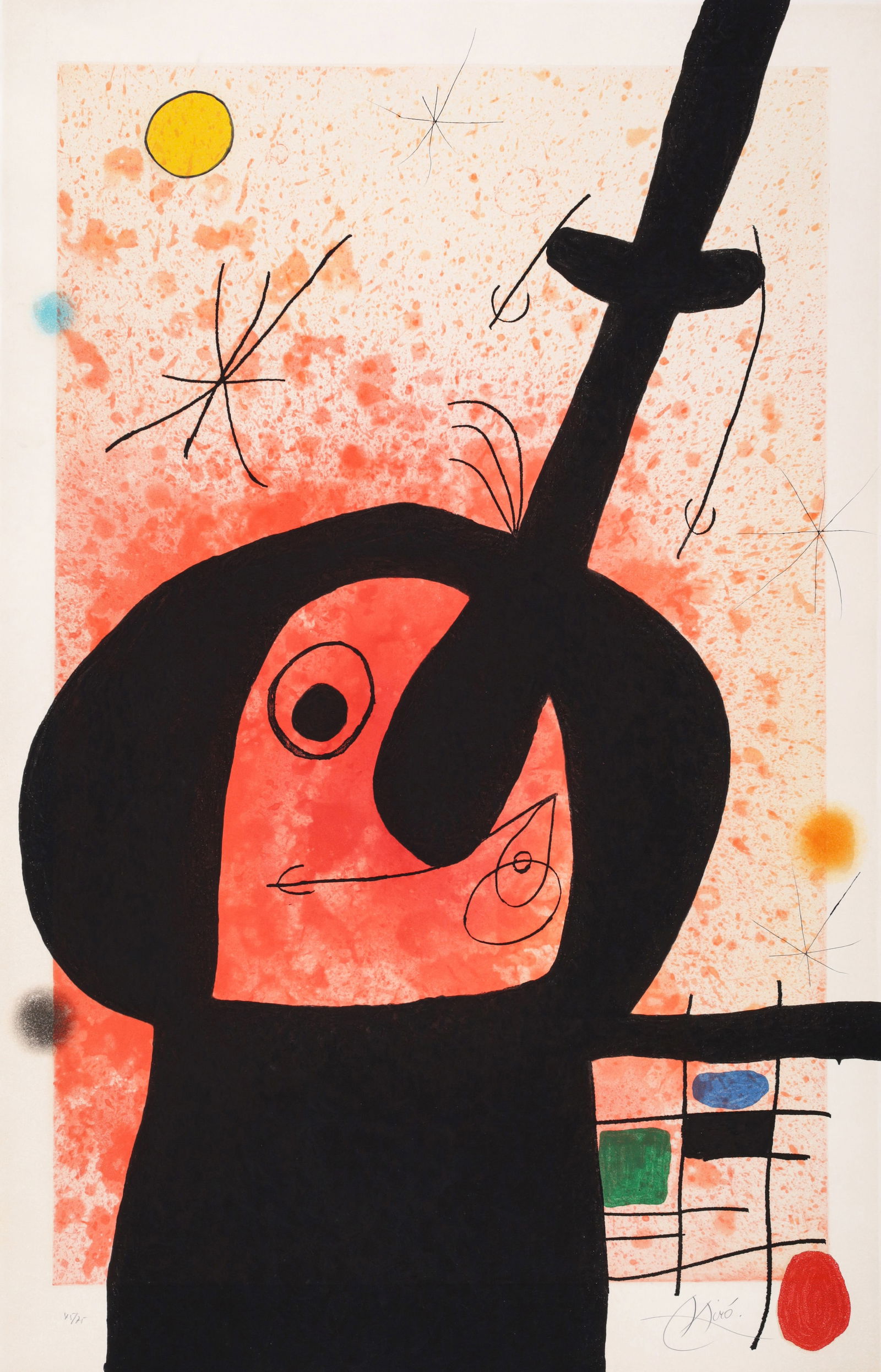 Joan Miro LE PENSEUR Etching / Aquatint / Drypoint with Carborundum Print (1 of 7)