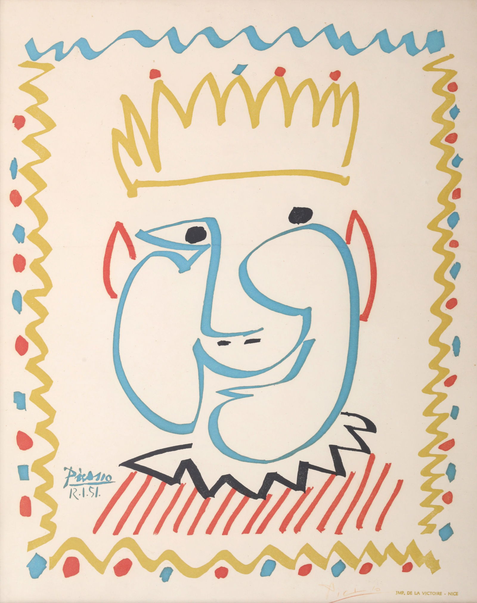 Pablo Picasso LE ROI (The King) Lithograph (1 of 9)