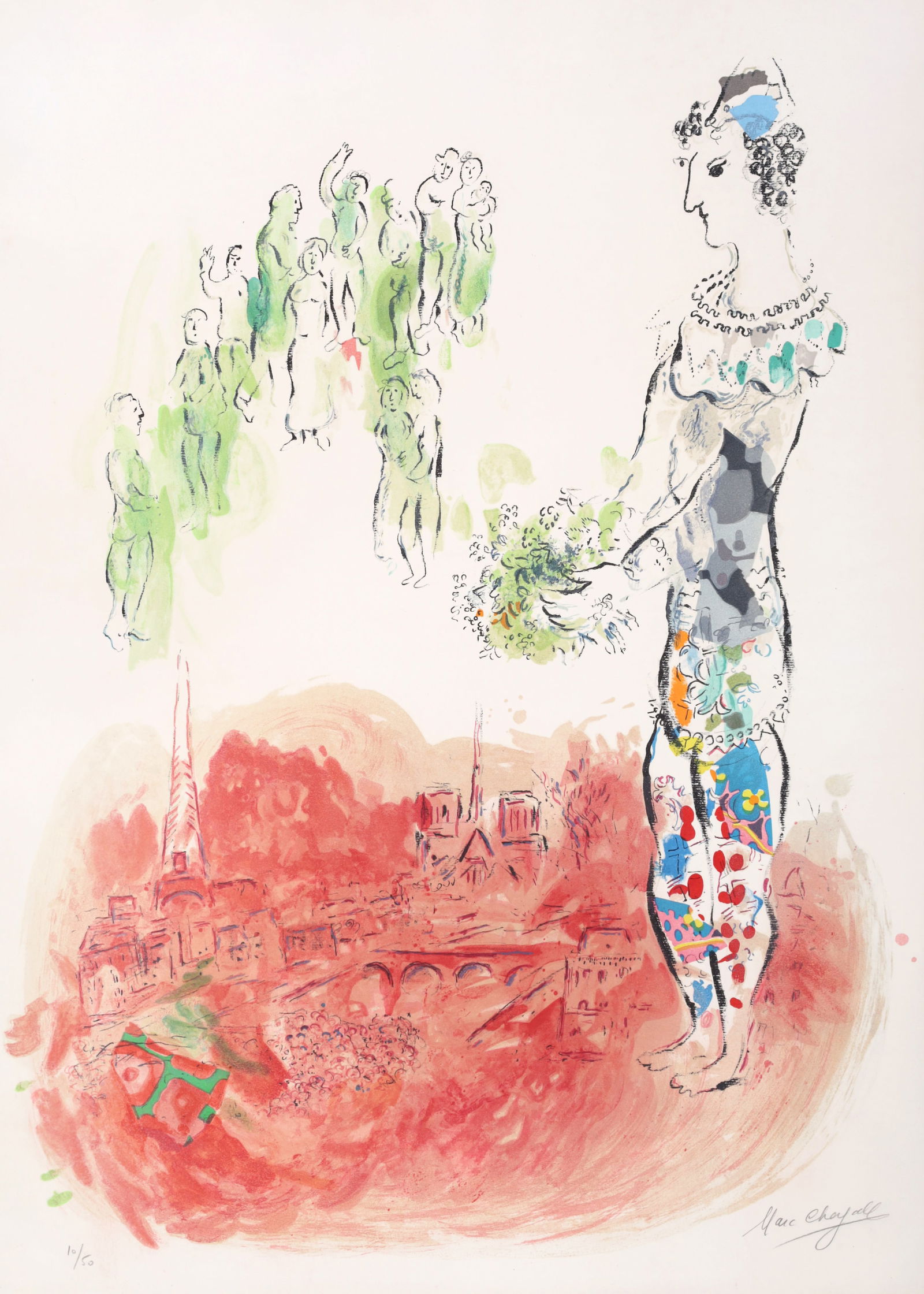 Marc Chagall LE MAGICIEN DE PARIS II Lithograph (1 of 7)
