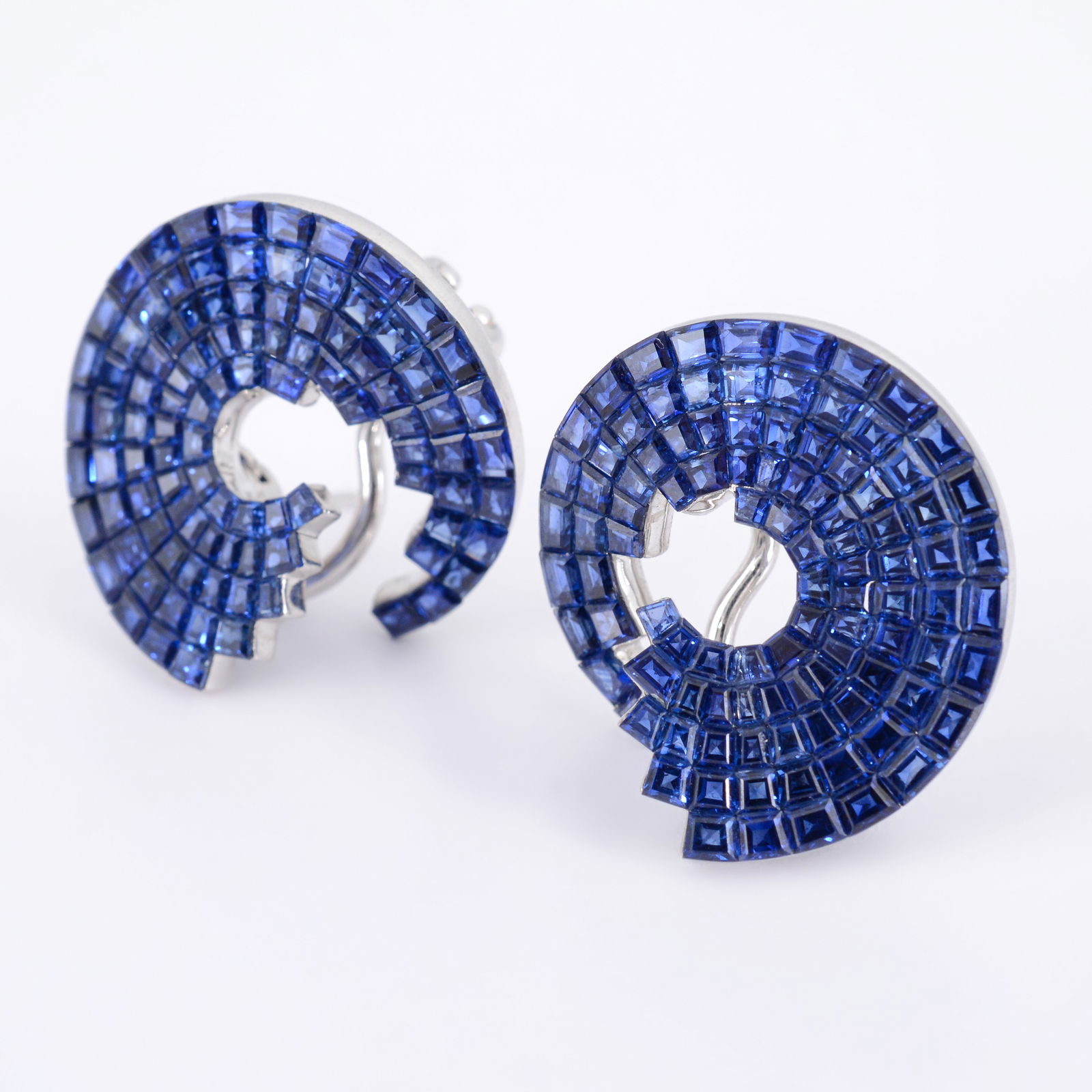 Gold & Sapphire Estate Earrings (1 of 8)