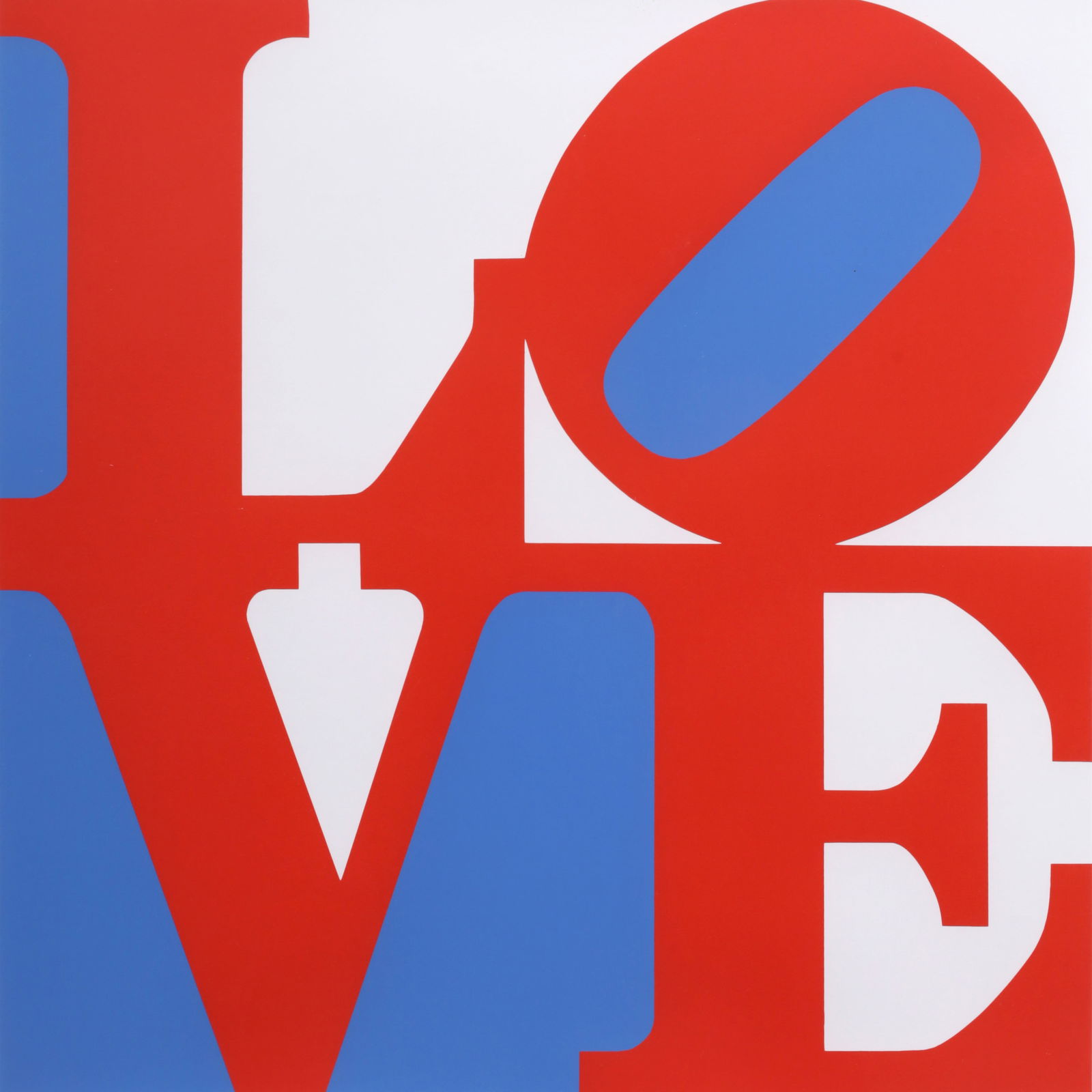 Robert Indiana THE BOOK OF LOVE (Blue White Red) Screenprint (1 of 9)