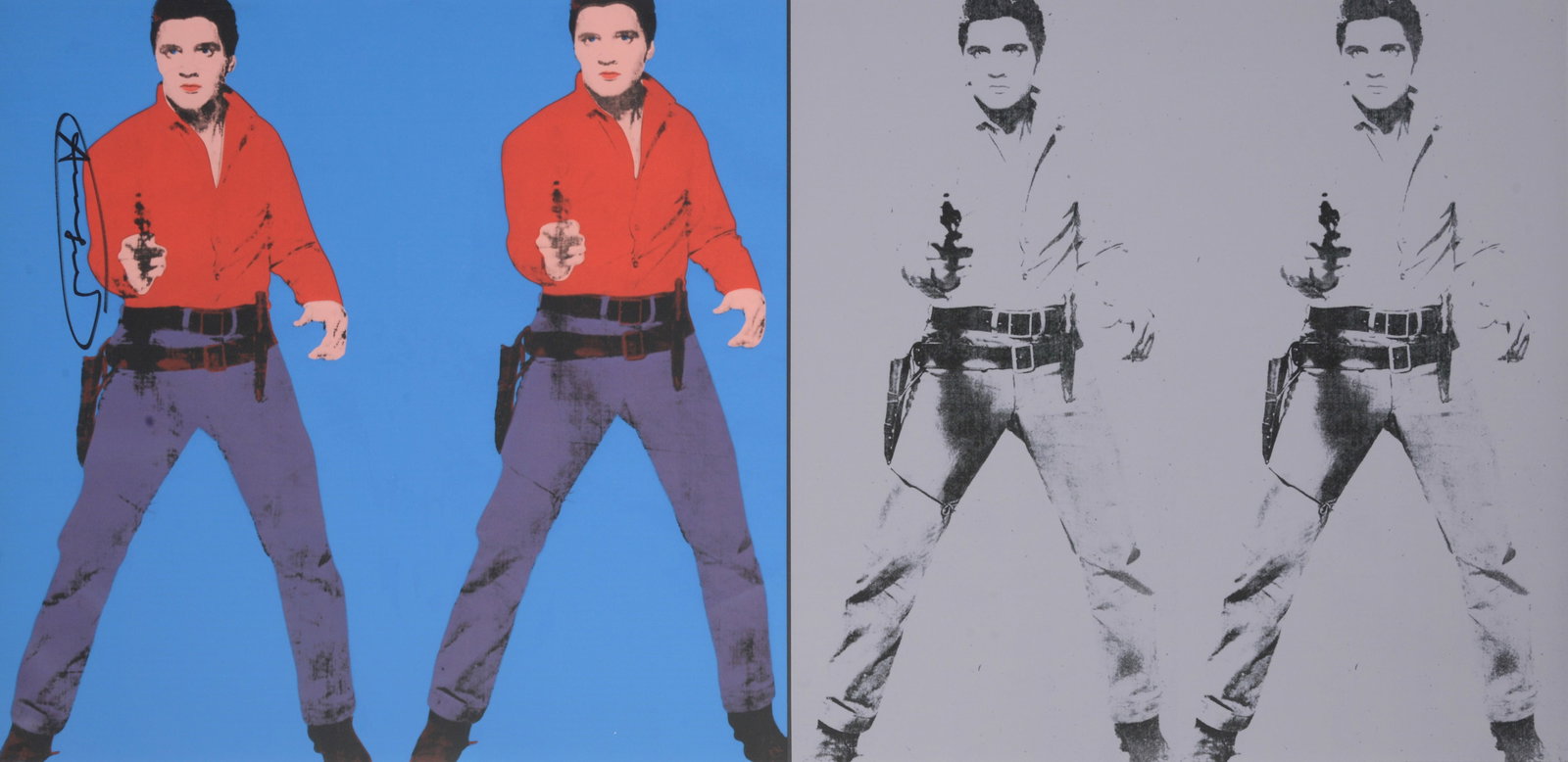 Andy Warhol ELVIS I and II Poster, 39"W (1 of 7)