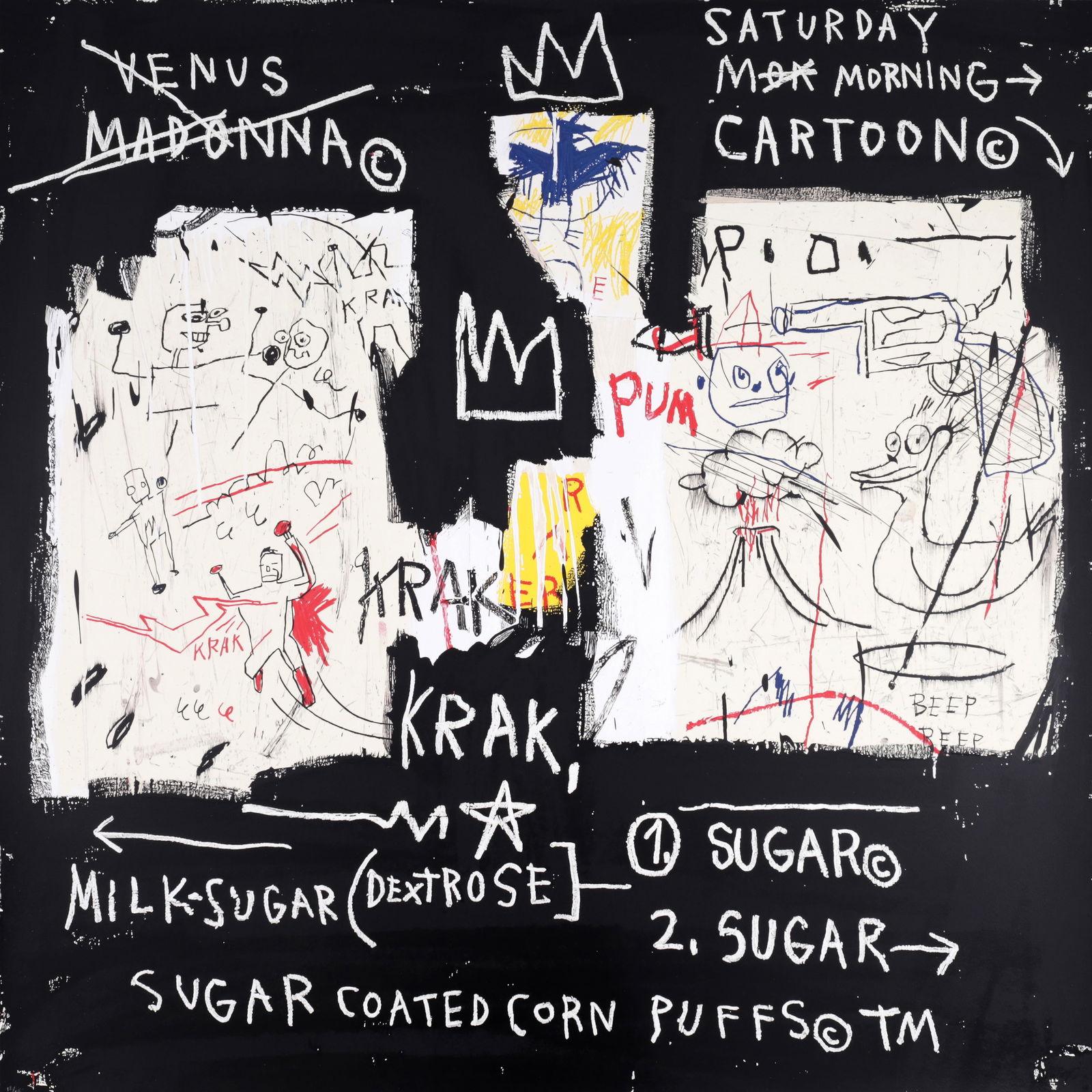 Jean-Michel Basquiat (After) A PANEL OF EXPERTS Screenprint (1 of 7)