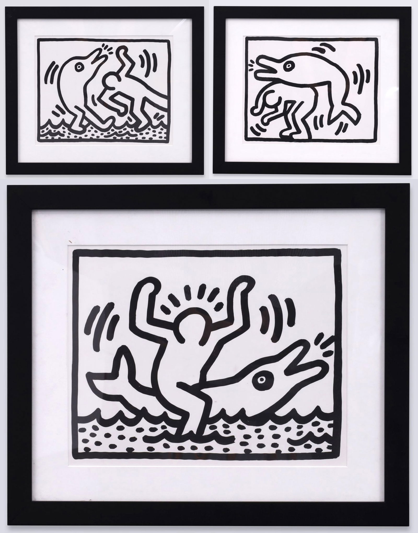 3 Keith Haring (After) Offset Lithographs (1 of 16)