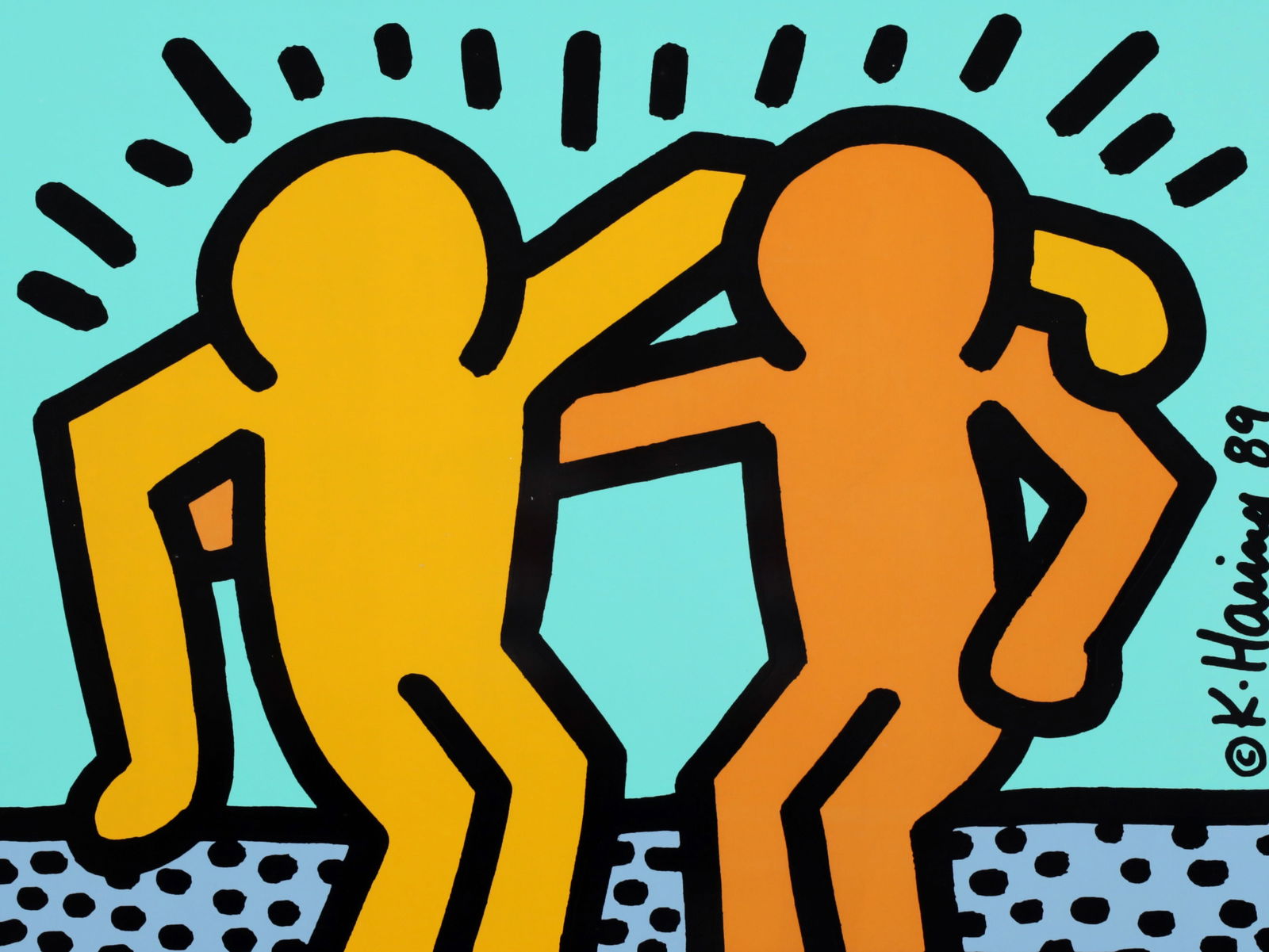 Keith Haring BEST BUDDIES Screenprint (1 of 7)