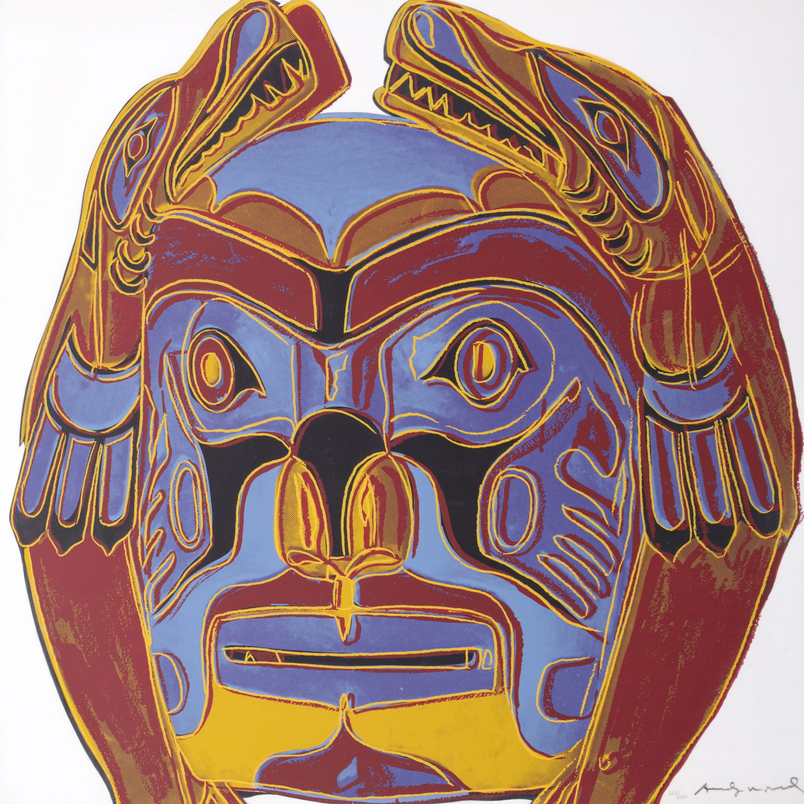 Andy Warhol NORTHWEST COAST MASK 380 Screenprint (1 of 5)