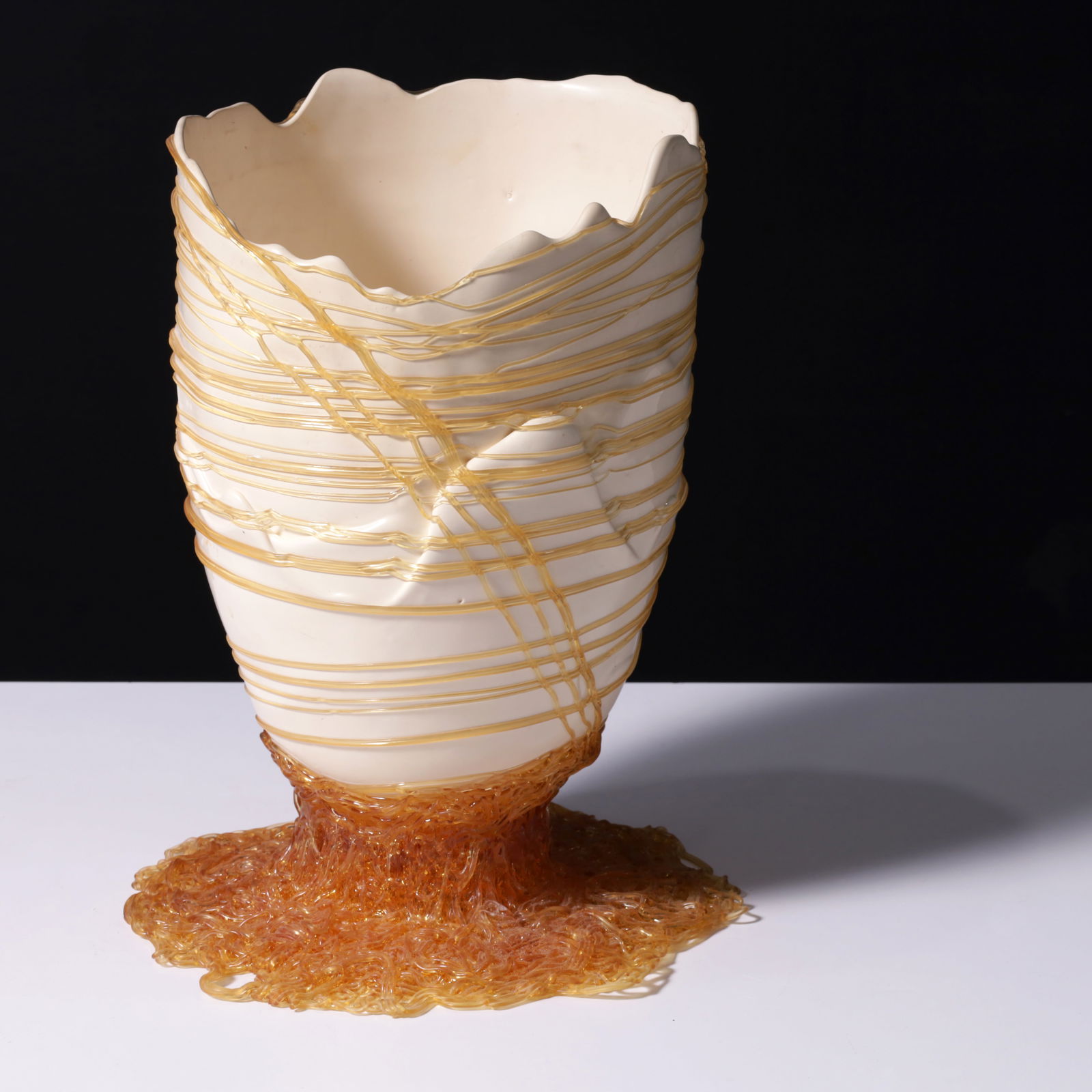 Gaetano Pesce SPAGHETTI Vase, 14"H: Artist/Designer/Manufacturer: Gaetano Pesce (Italian, 1939-2024) for Fish Design (Italy)Marking(s); notes: Fish Design imprint, marking(s)Materials: resin