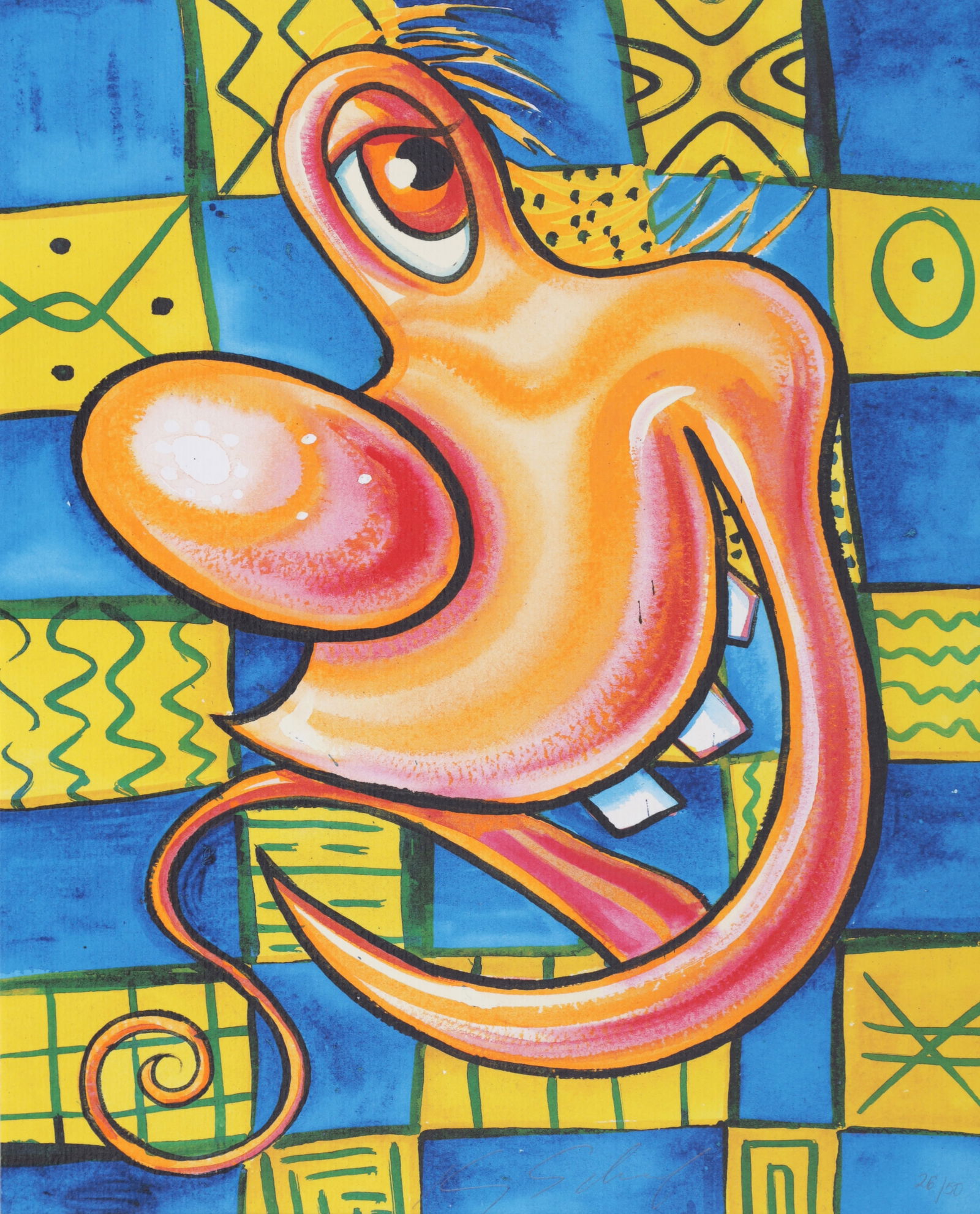 Kenny Scharf UNTITLED (Grinning Whimsy) Archival Print (1 of 7)