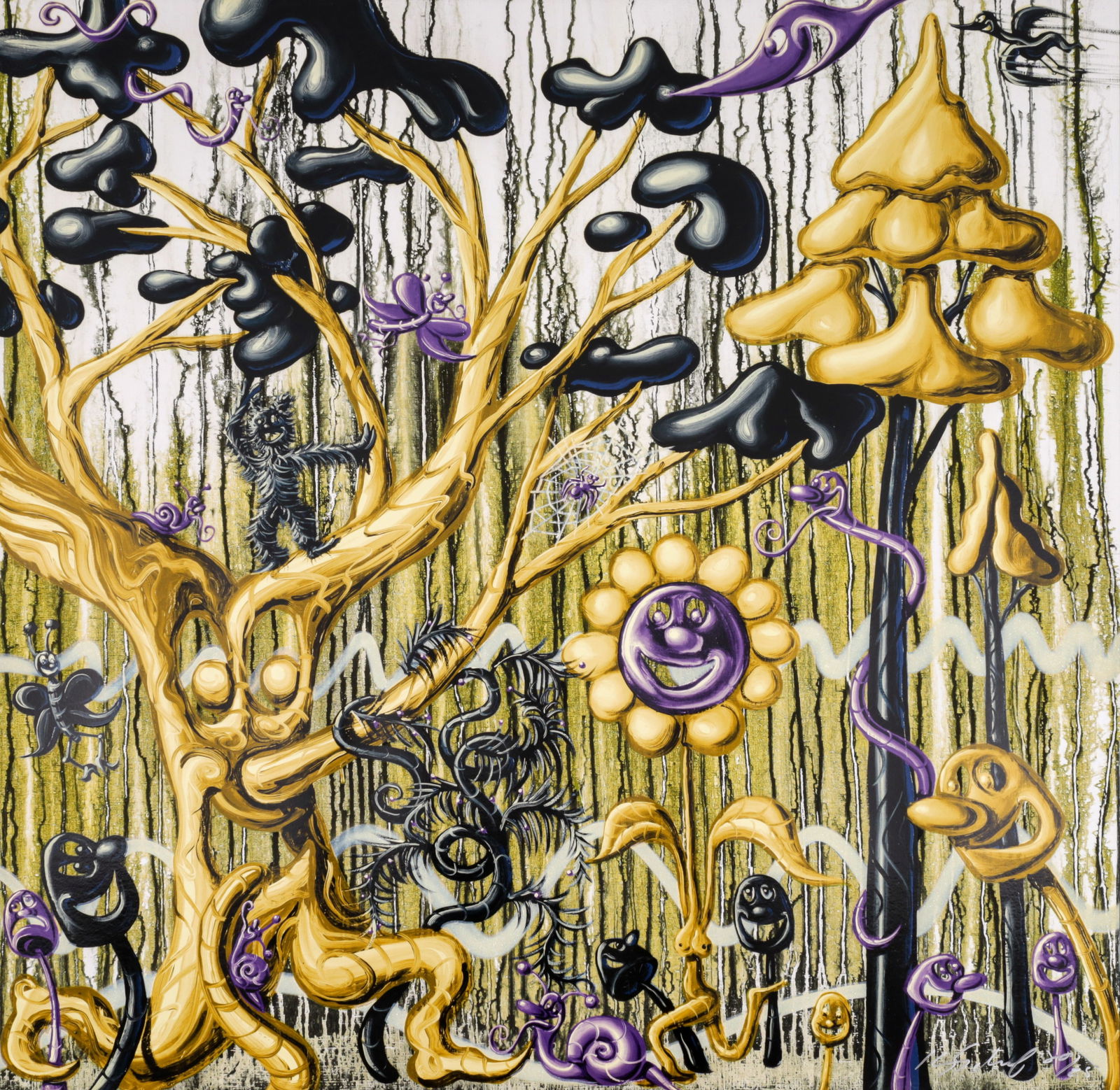 Kenny Scharf FURUNGLE (YELLOW) Pigment Ink Print (1 of 5)