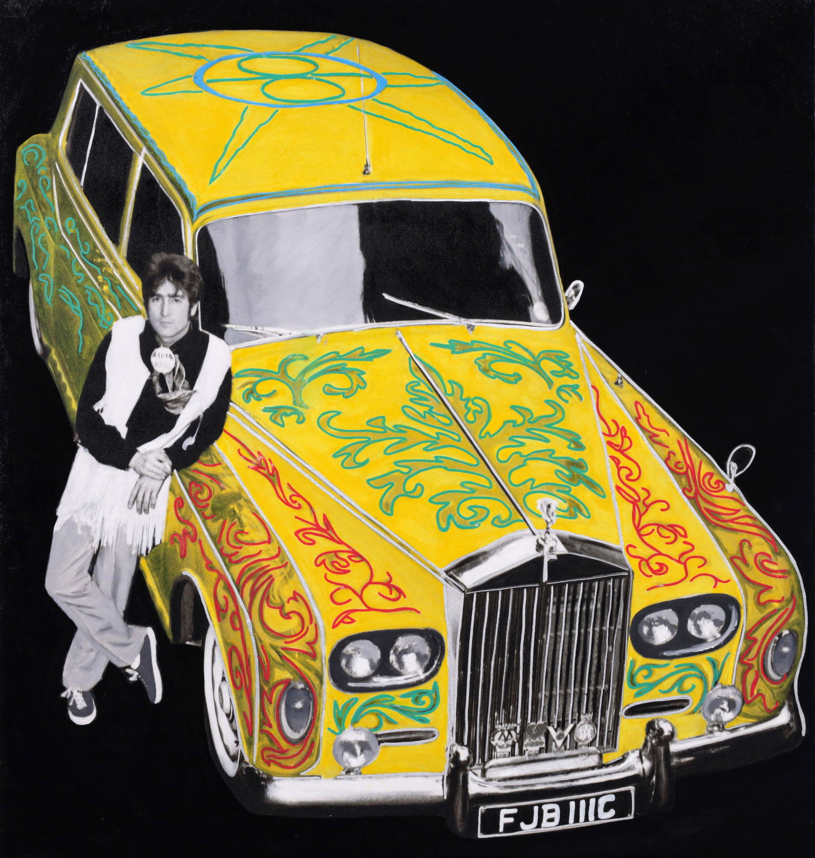 Steve Kaufman UNTITLED Hand-Embellished Digital Print (1 of 10)