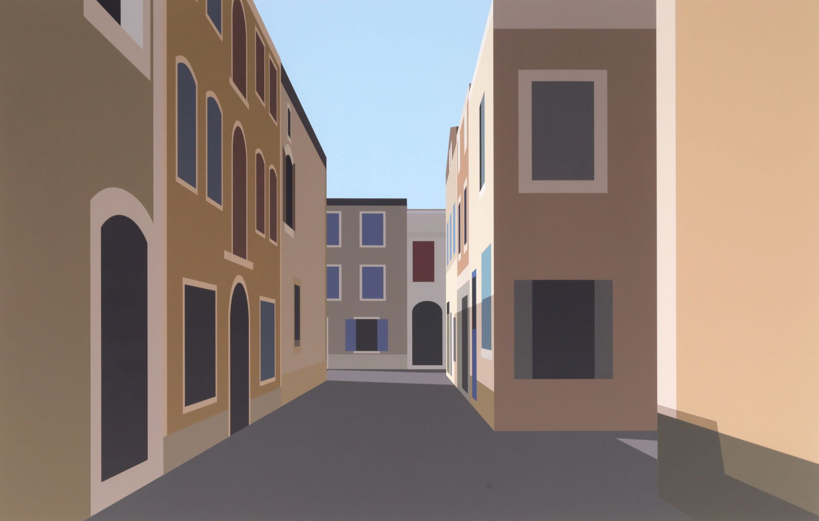 Large Julian Opie FRENCH VILLAGE 4 Inkjet Print, 87.75"W (1 of 6)