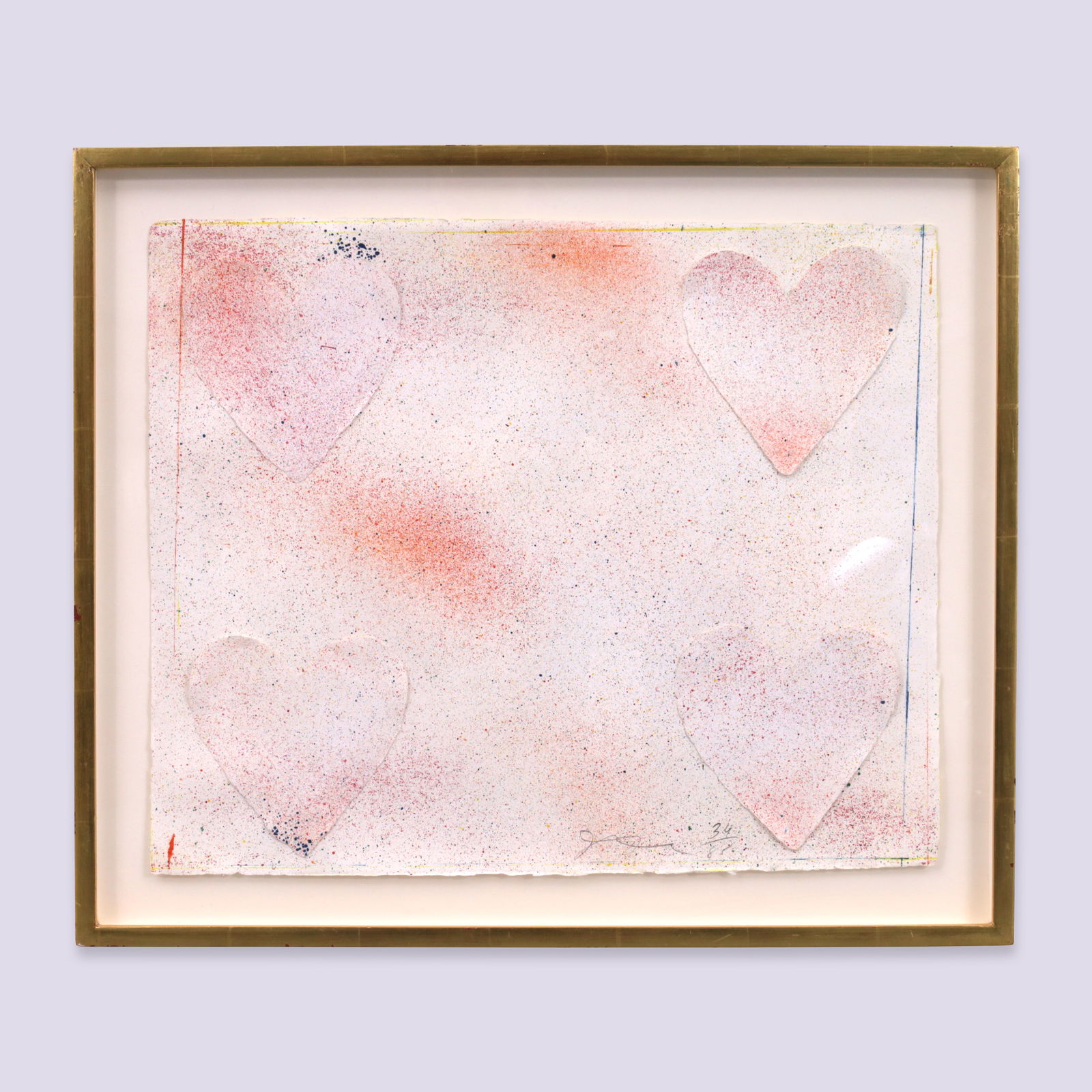 Jim Dine DUTCH HEARTS Lithograph / Collage (1 of 9)