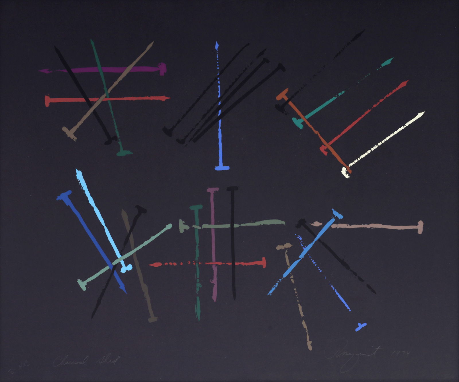 James Rosenquist CHARCOAL SHED Screenprint (1 of 7)