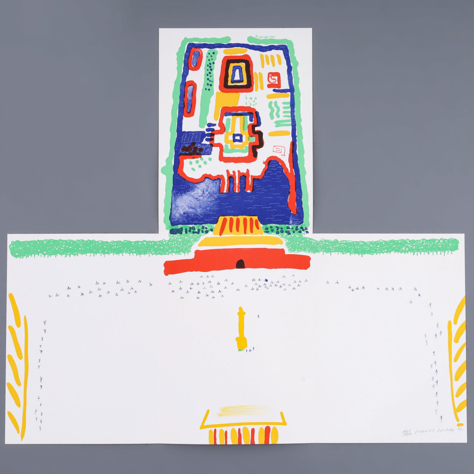 David Hockney RED SQUARE AND THE FORBIDDEN CITY Lithograph & Book with Cover / Box (1 of 15)