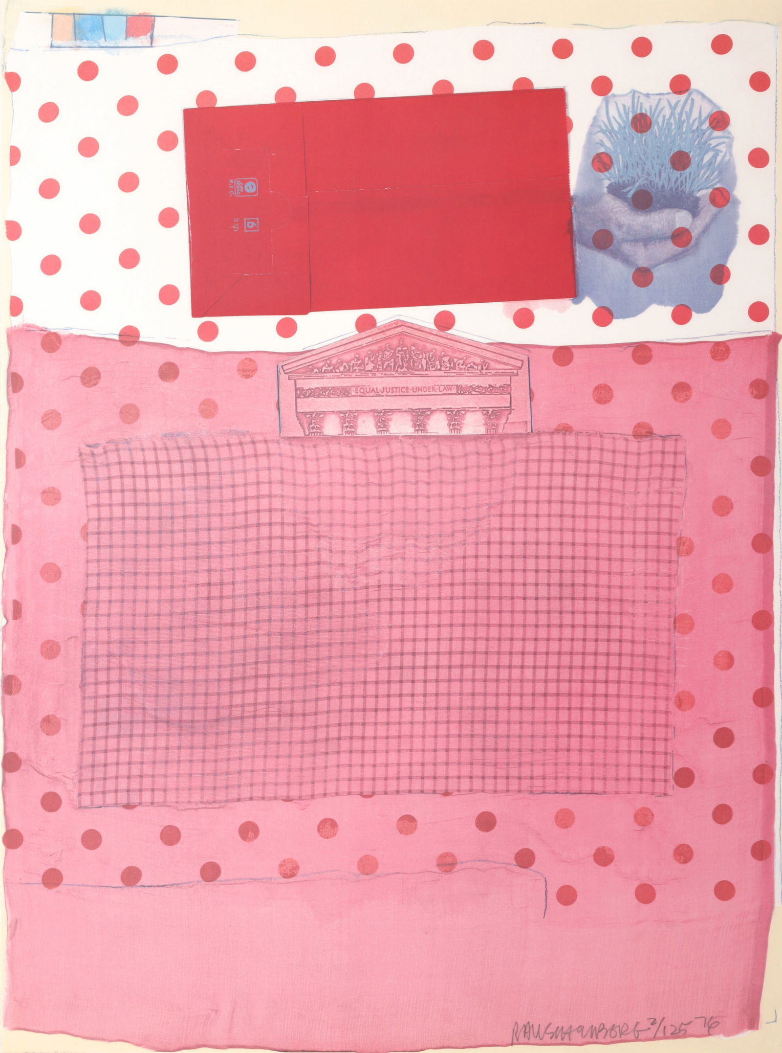 Robert Rauschenberg EQUAL JUSTICE UNDER LAW Offset Lithograph (1 of 6)