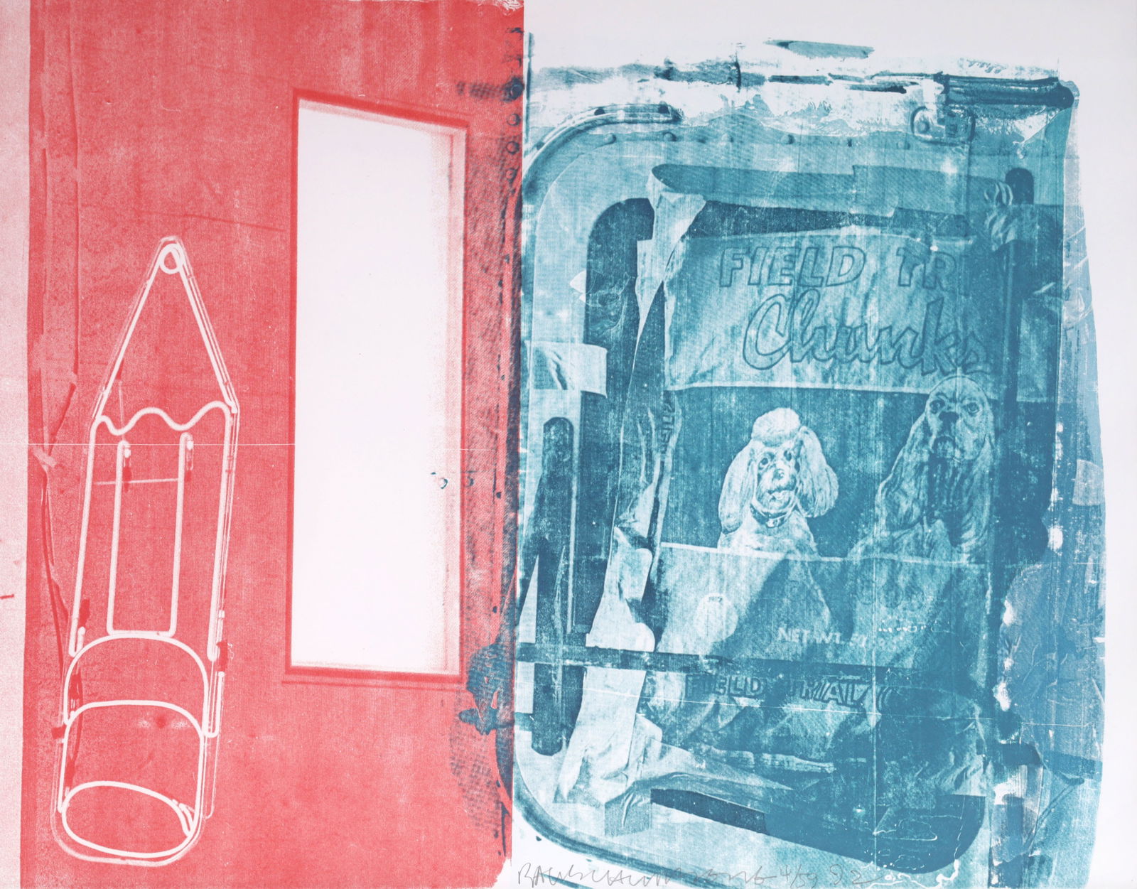 Robert Rauschenberg BEST BUDDIES Screenprint (1 of 6)