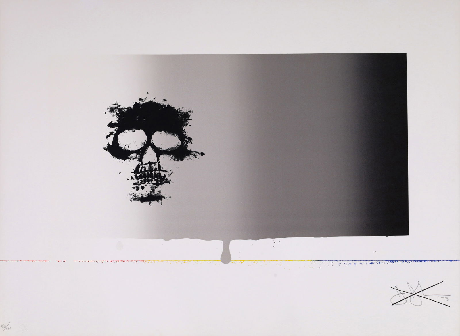 Jasper Johns UNTITLED (Skull) Screenprint (1 of 8)