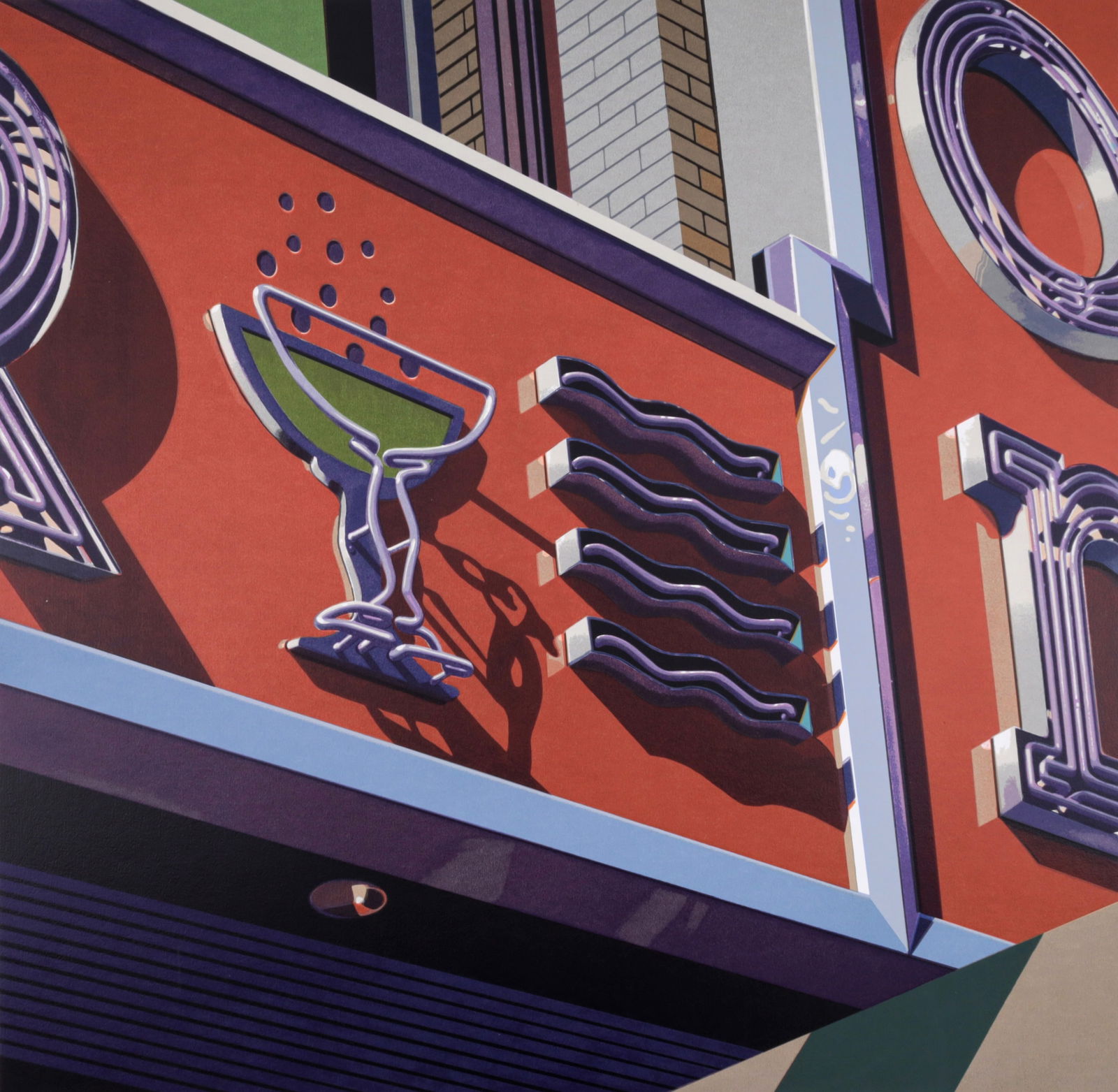 Robert Cottingham CHAMPAGNE Screenprint (1 of 5)