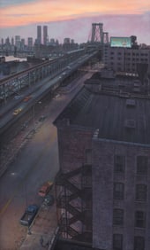 Doug Safranek WALKING THE DOG Painting