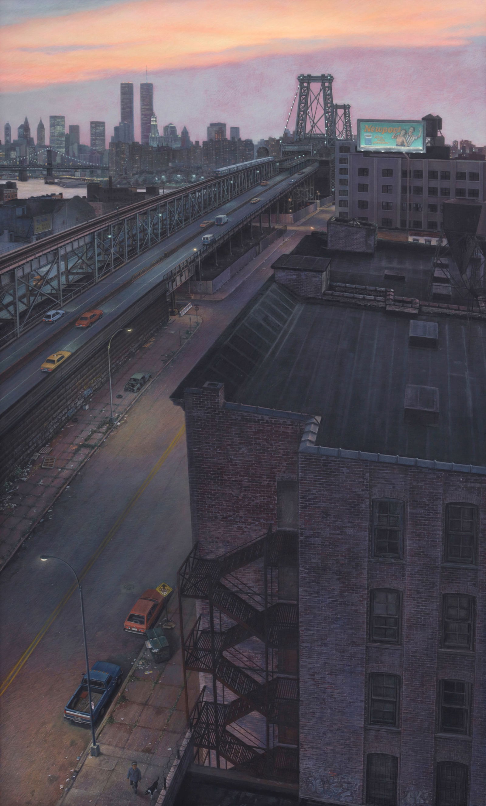 Doug Safranek WALKING THE DOG Painting (1 of 7)