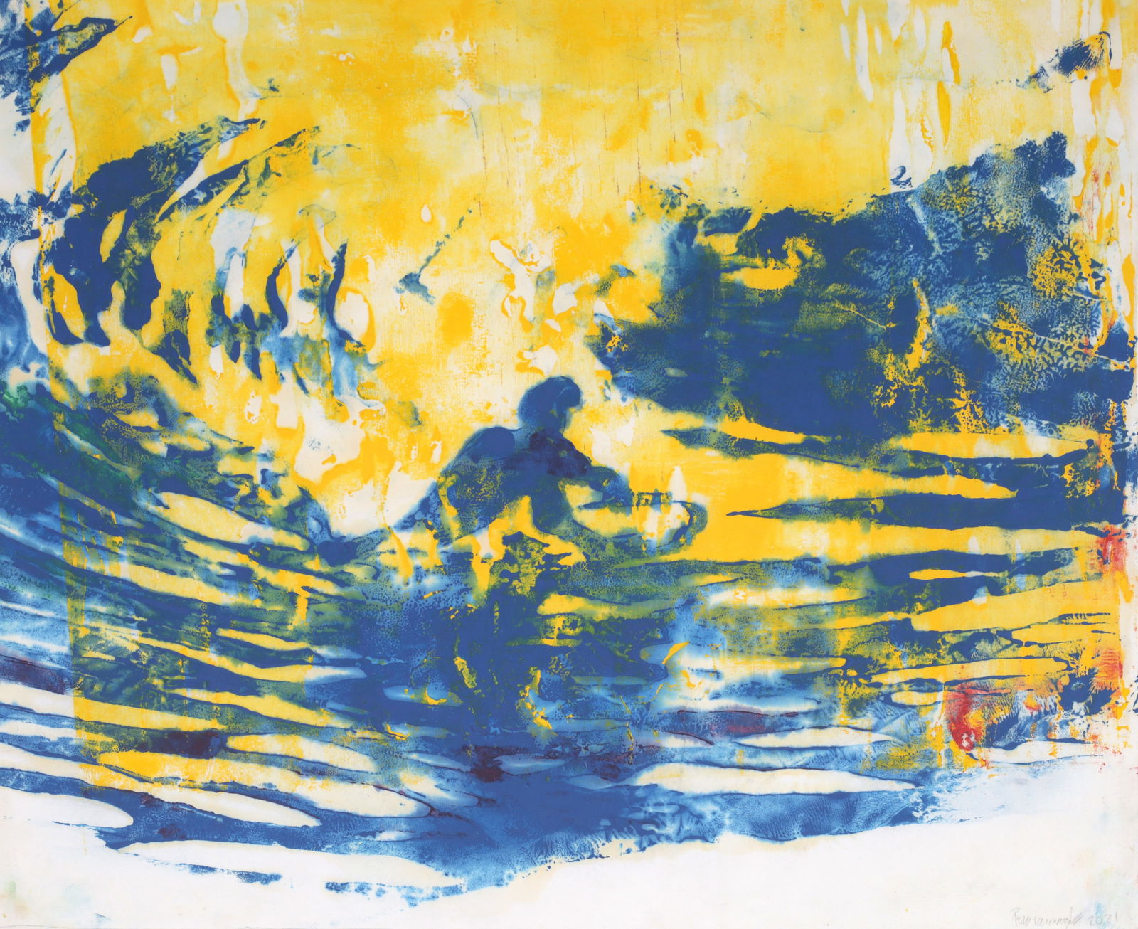 John Pomianowski UNTITLED Woodblock Print (1 of 7)