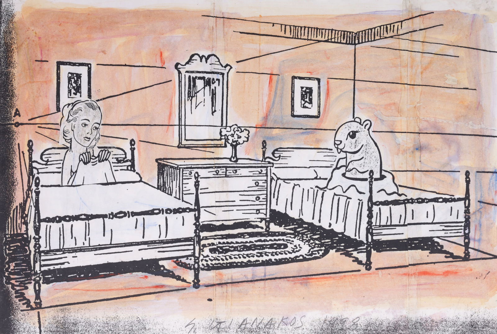 Steve Gianakos SHE COULDN'T BEAR TO ENJOY HERSELF Mixed Media (1 of 8)