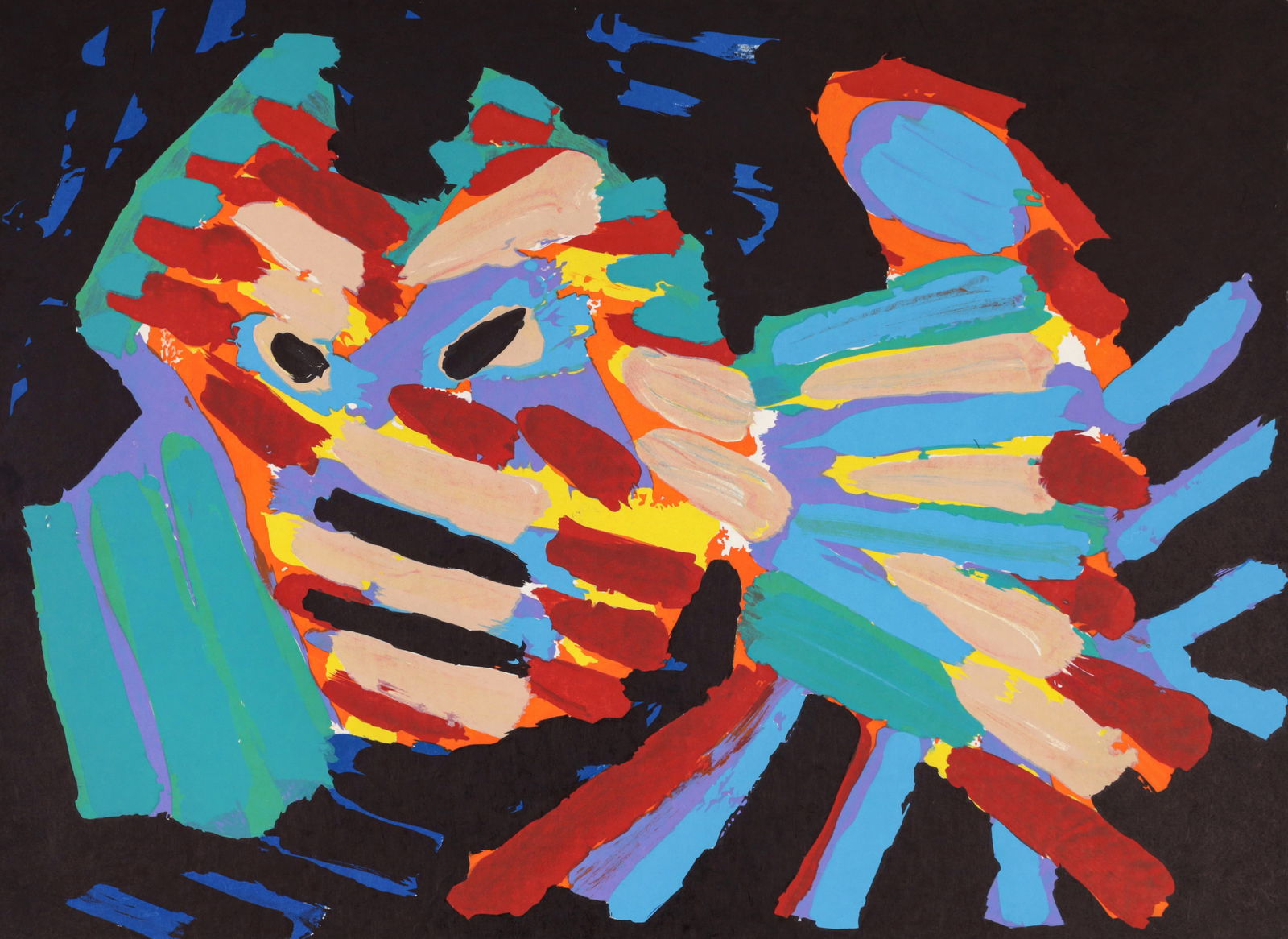 Karel Appel FIGHTING CAT Lithograph (1 of 5)