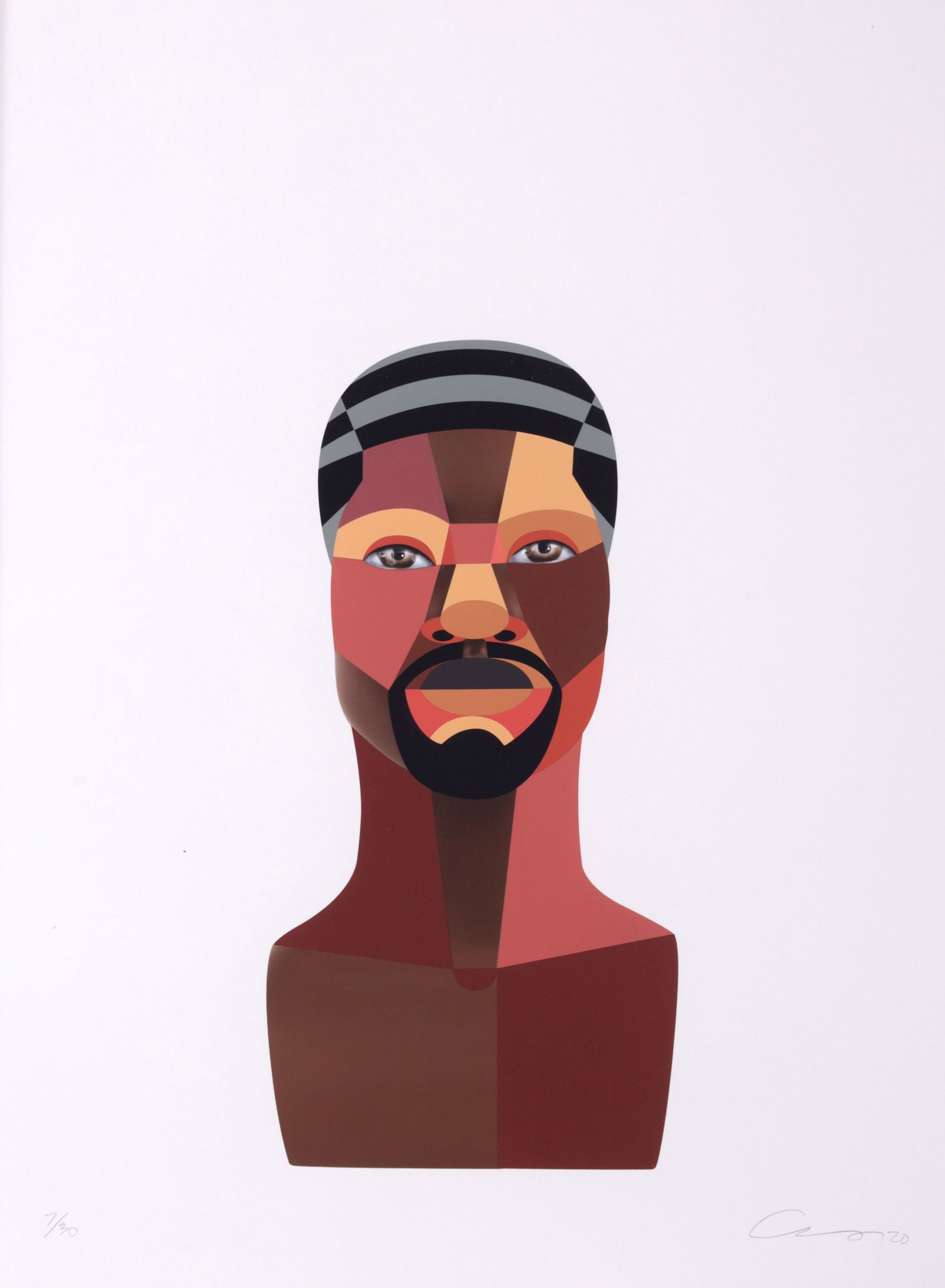 Derrick Adams STYLE VARIATIONS 2 (Waves) Screenprint (1 of 7)