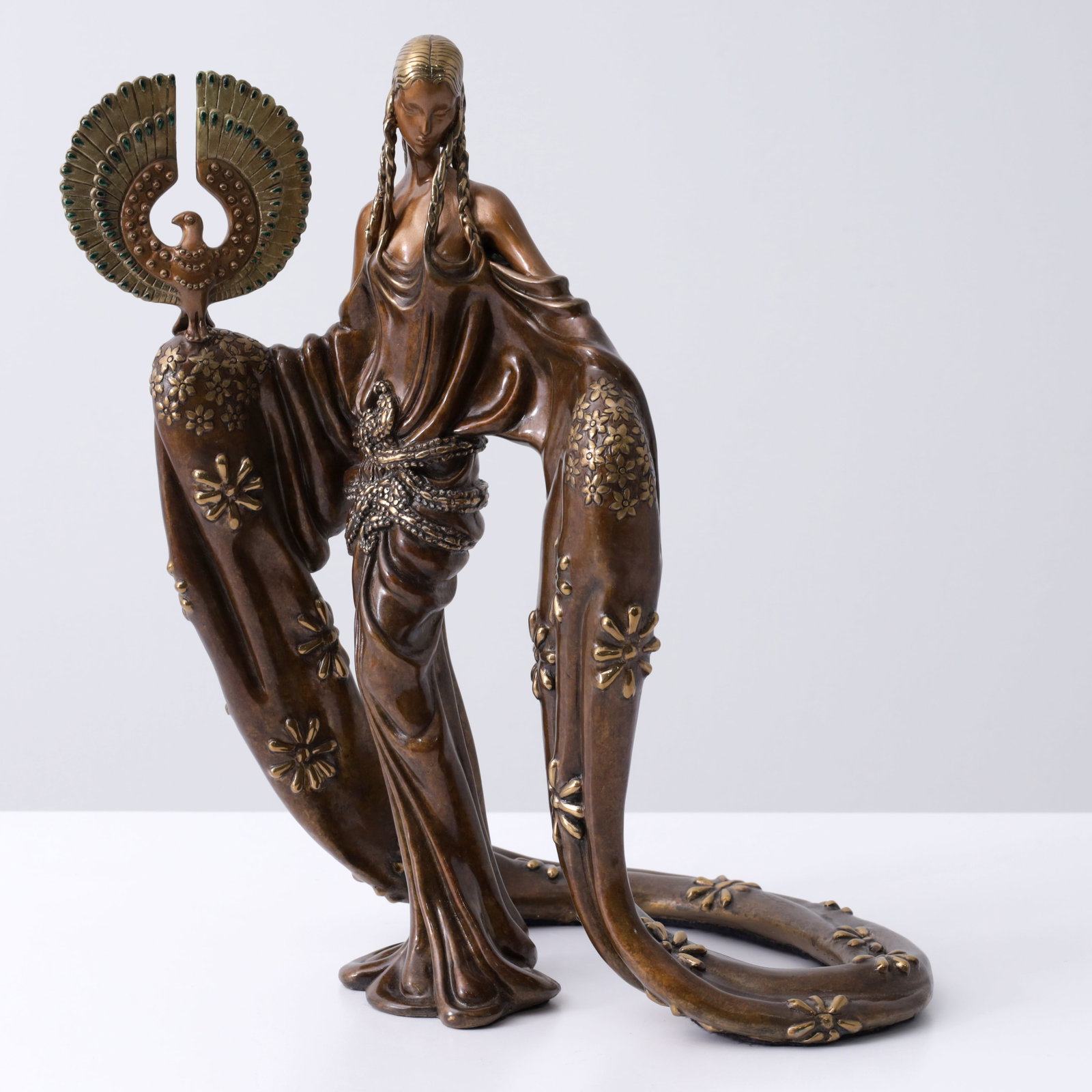 Erte WISDOM Bronze Sculpture, 16"H (1 of 12)