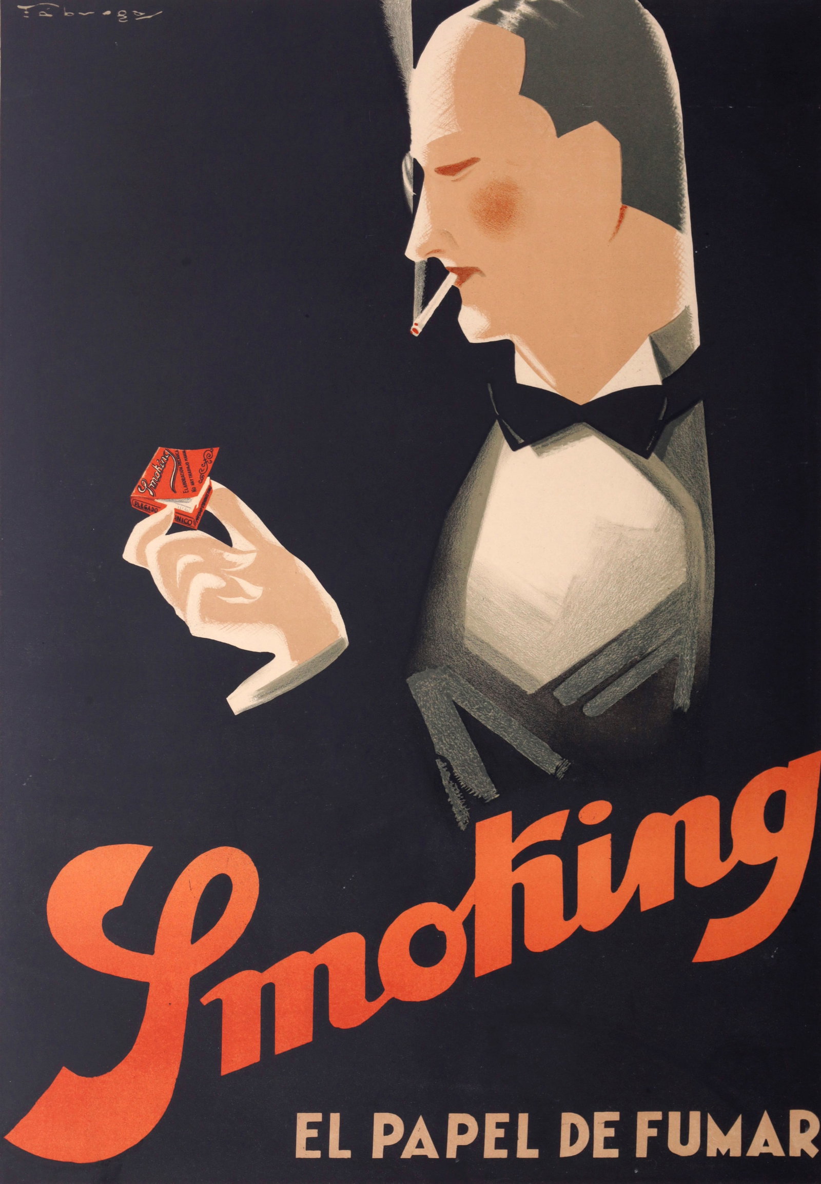 Richard Fabregas SMOKING EL PAPEL DE FUMAR Lithograph (1 of 9)