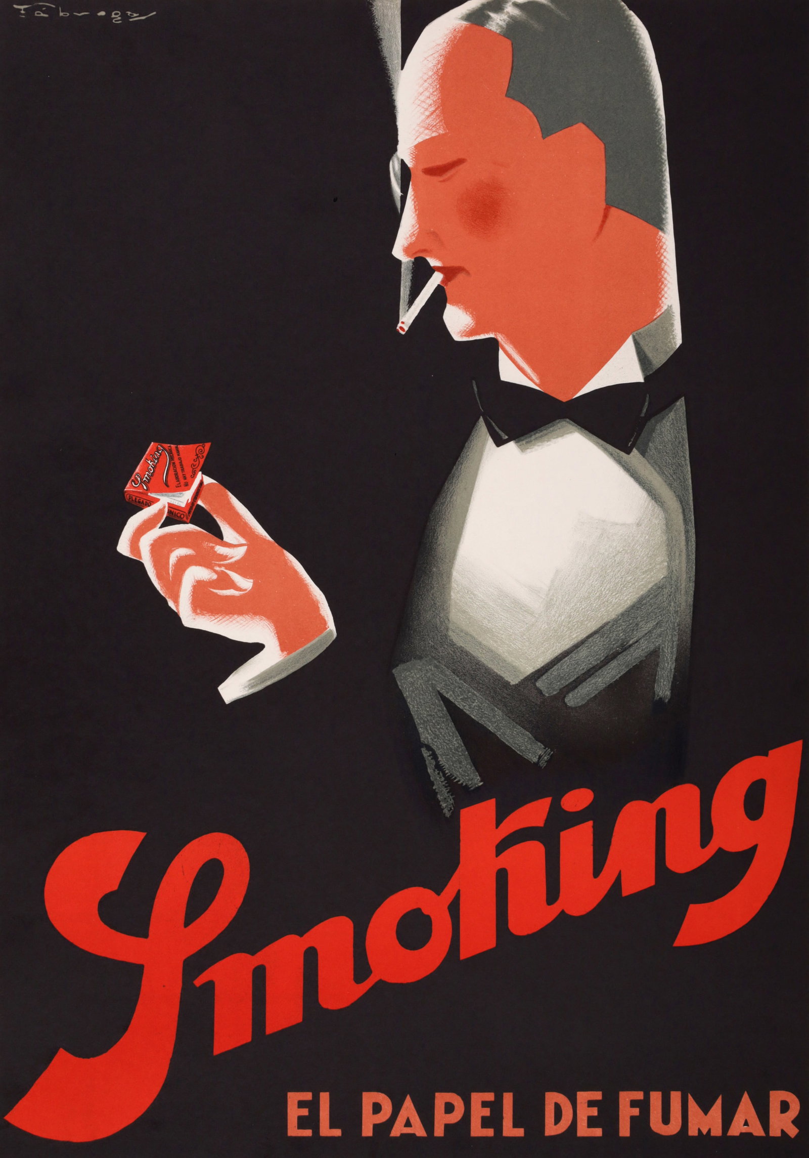 Richard Fabregas SMOKING EL PAPEL DE FUMAR Lithograph (1 of 7)