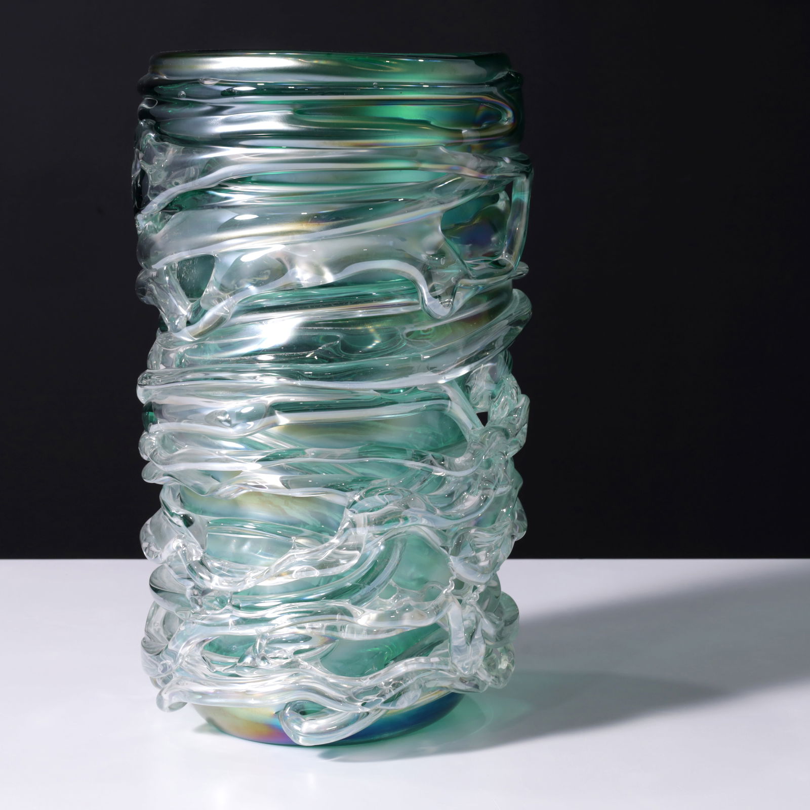 Large Pino Signaretto Vase, 15.5"H, Murano (1 of 9)