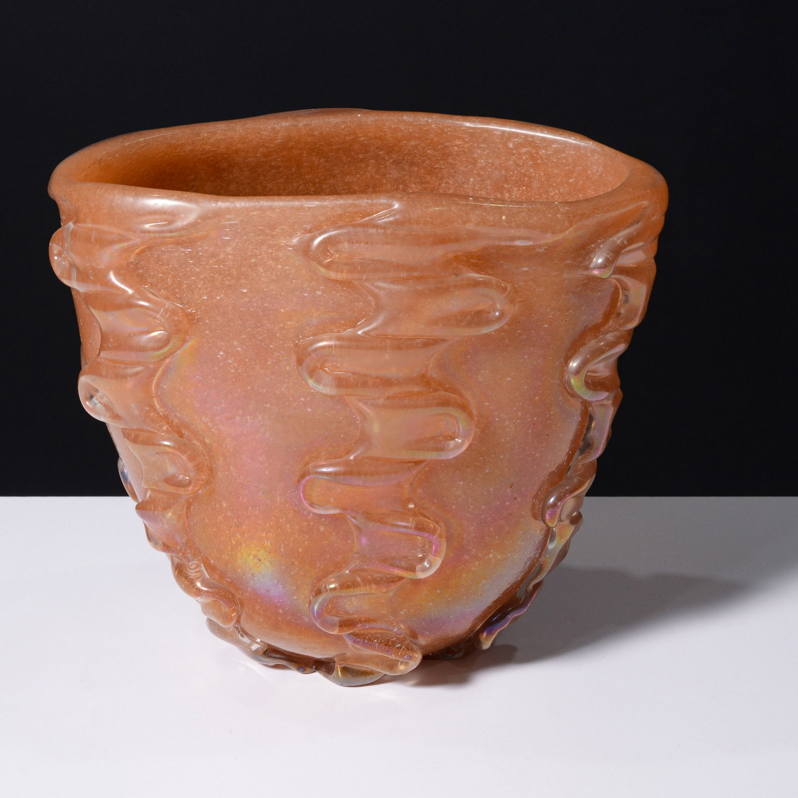 Rare Flavio Poli BOLLICINE Vase, 12"W, Murano (1 of 8)