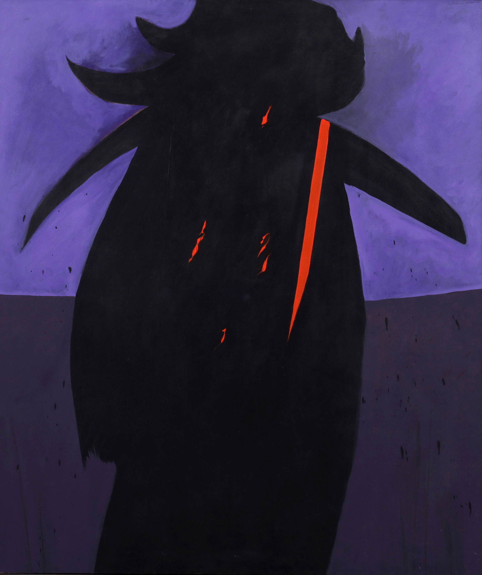 Large Robert Kiley UNTITLED Painting, 64"H (1 of 9)