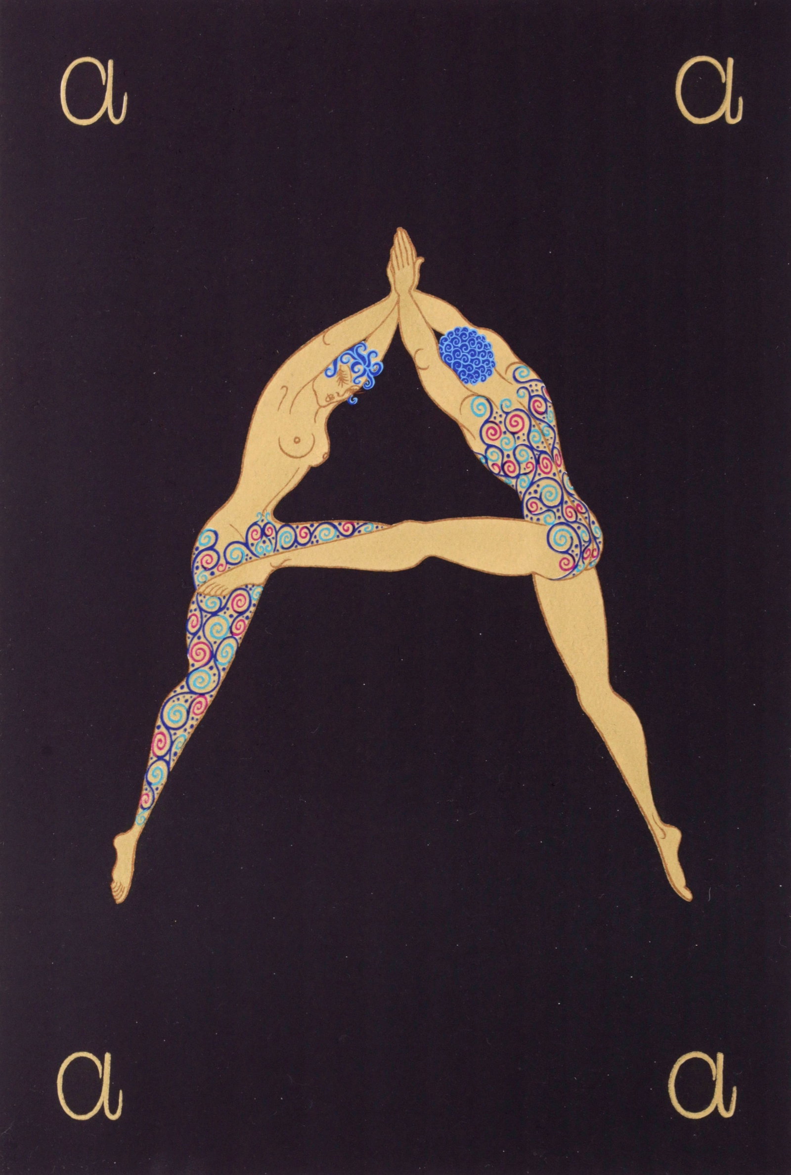Erte LETTER A Print (1 of 8)