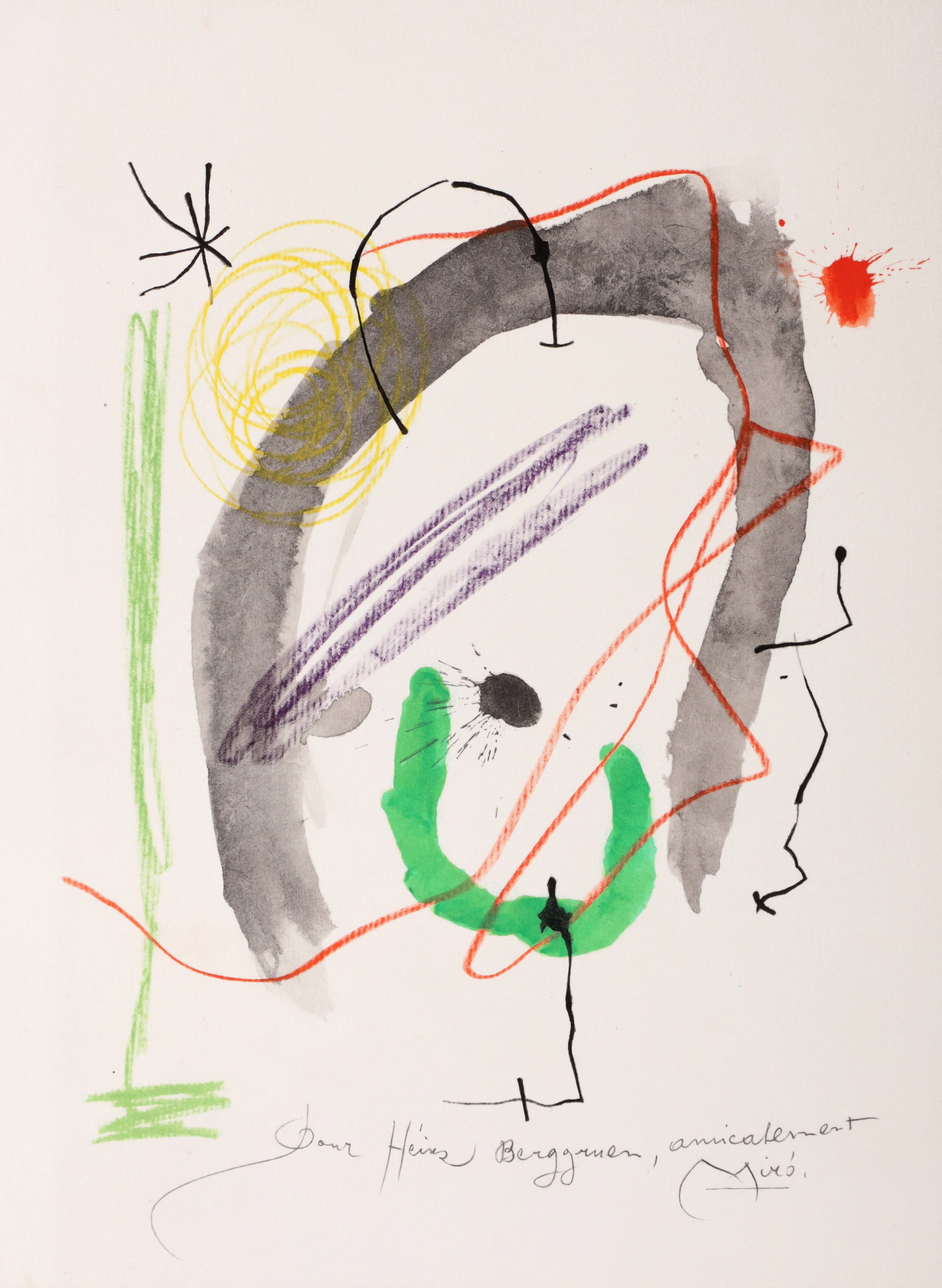 Joan Miro QUELQUES FLEURS POUR DES AMIS Lithograph (1 of 6)