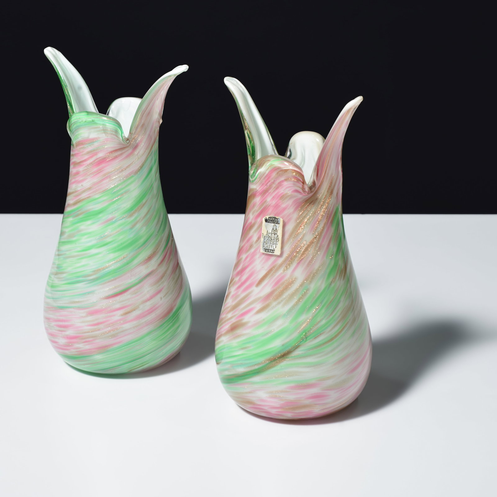 2 Fratelli Toso Vases, Leslie Pina Collection, Murano (1 of 10)