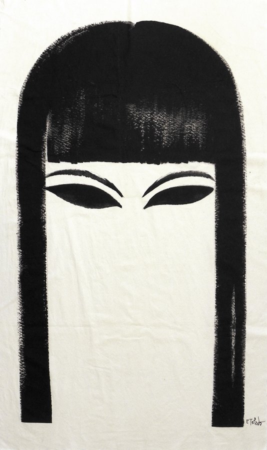 Massive Ruben Toledo Print: Designer & Manufacturer: Ruben Toledo Markings: marked Country of Origin & Materials: Cuban/American; print on canvas Additional Information & Circa: Massive print by Ruben Toledo (b. 1961). "In 1997,