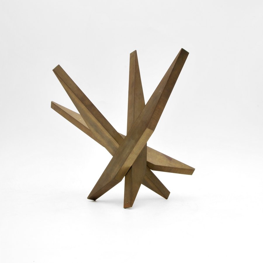 Large Larry Mohr Sculpture: Designer & Manufacturer: Larry Mohr Markings: signed; a/p; dated 1988 Country of Origin & Materials: American; bronze Additional Information & Circa: Bronze "CXC XXIII" sculpture by Larry Mohr (1921-2