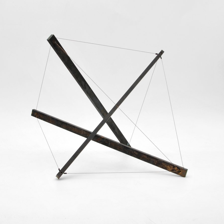 Early Larry Mohr Sculpture: Designer & Manufacturer: Larry Mohr Markings: none Country of Origin & Materials: American; metal Additional Information & Circa: Sculpture by Larry Mohr (1921-2013). Includes "The Sculpture of Larry